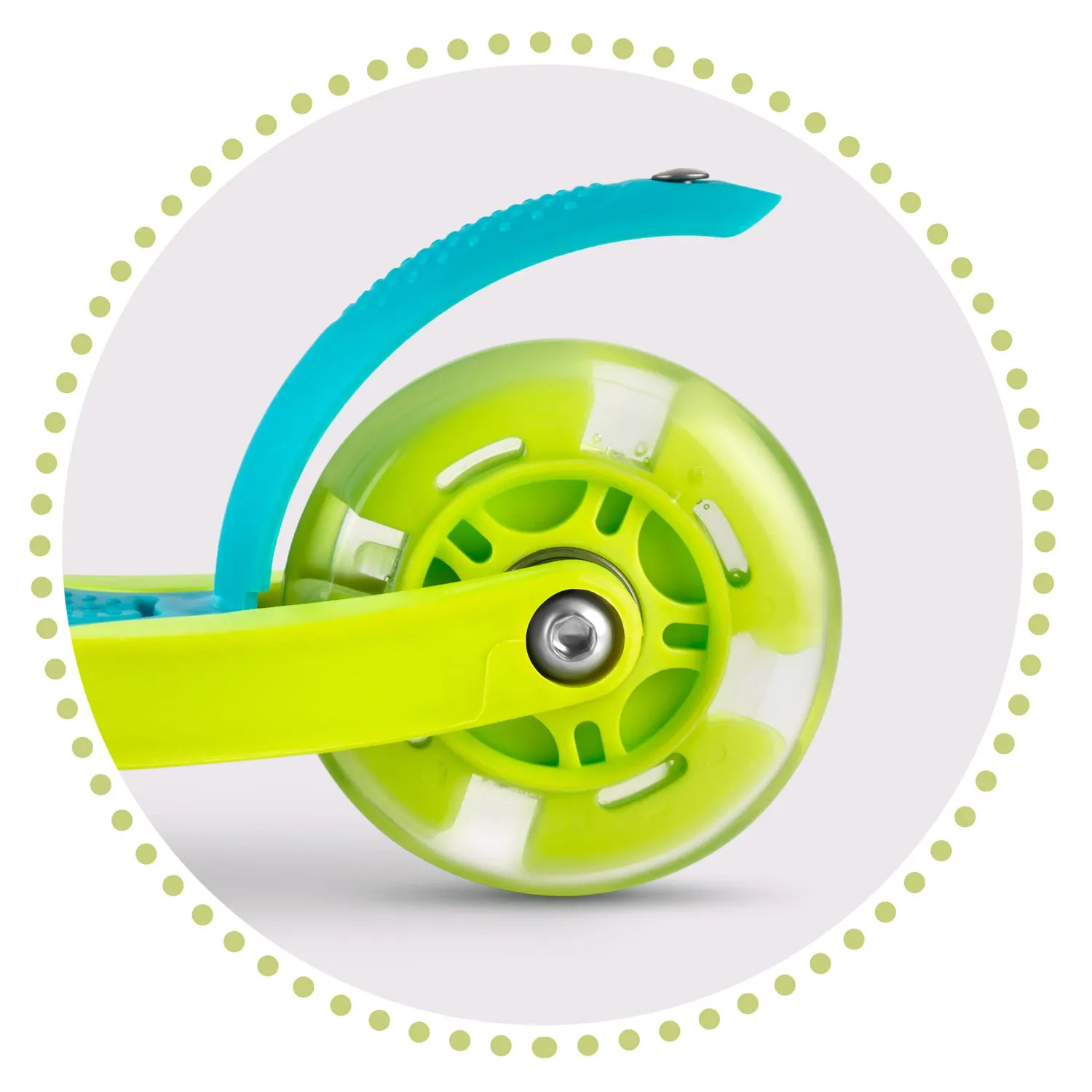 „Ricokids Loco“ triratis paspirtukas – turkio spalvos - nuotrauka 1