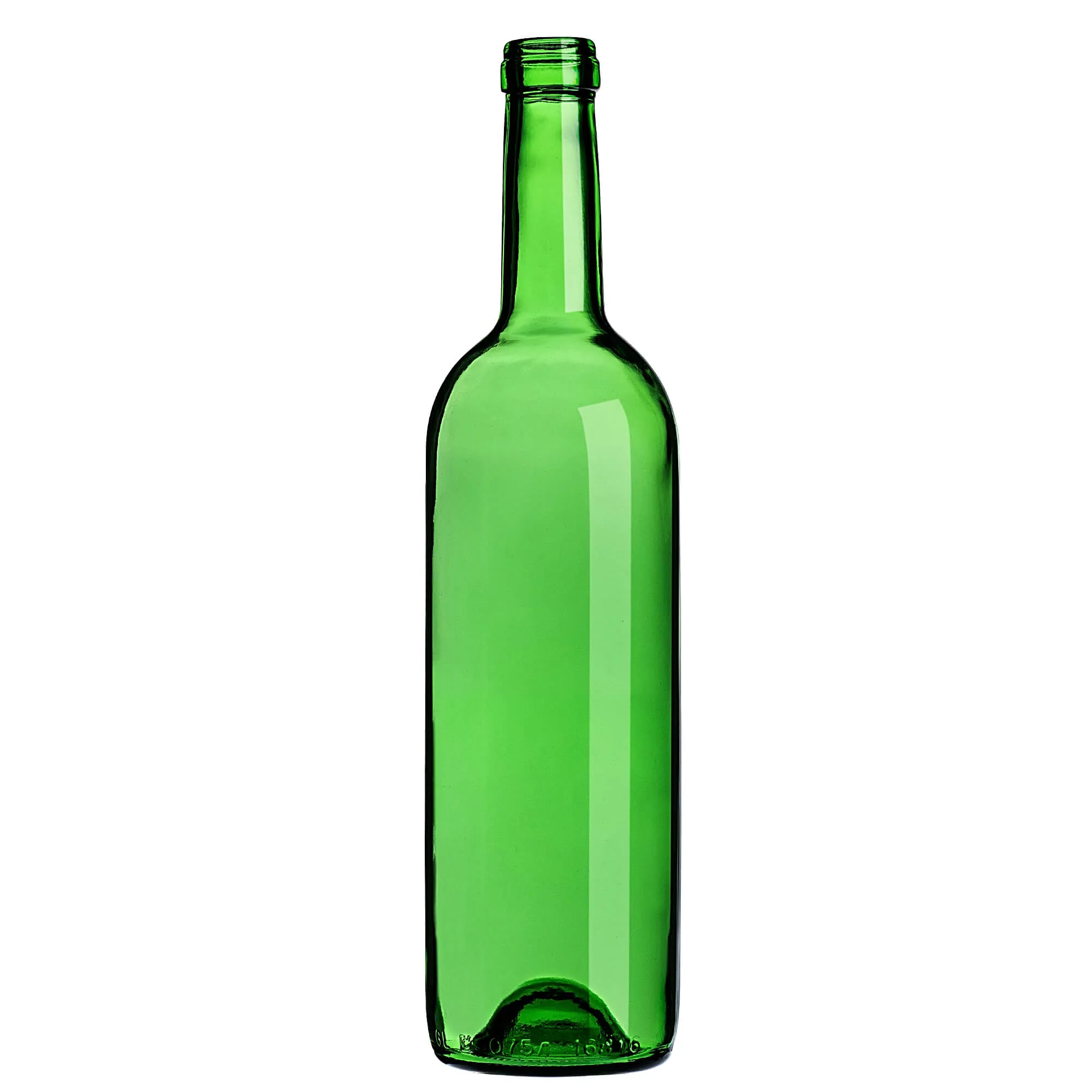 Biagio vyno buteliai 750 ml žali, be kamščio, 10 vnt.