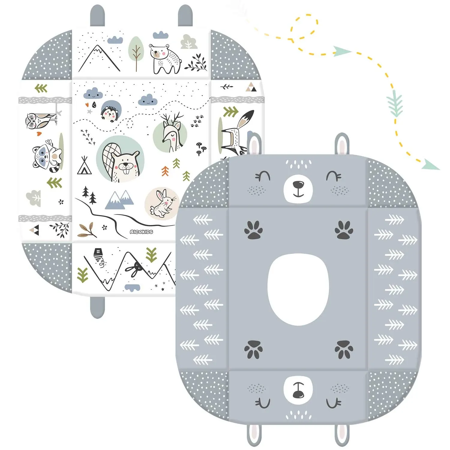 Interaktyvus edukacinis kilimėlis 110 x 100 cm Ricokids Rabbit - nuotrauka 1