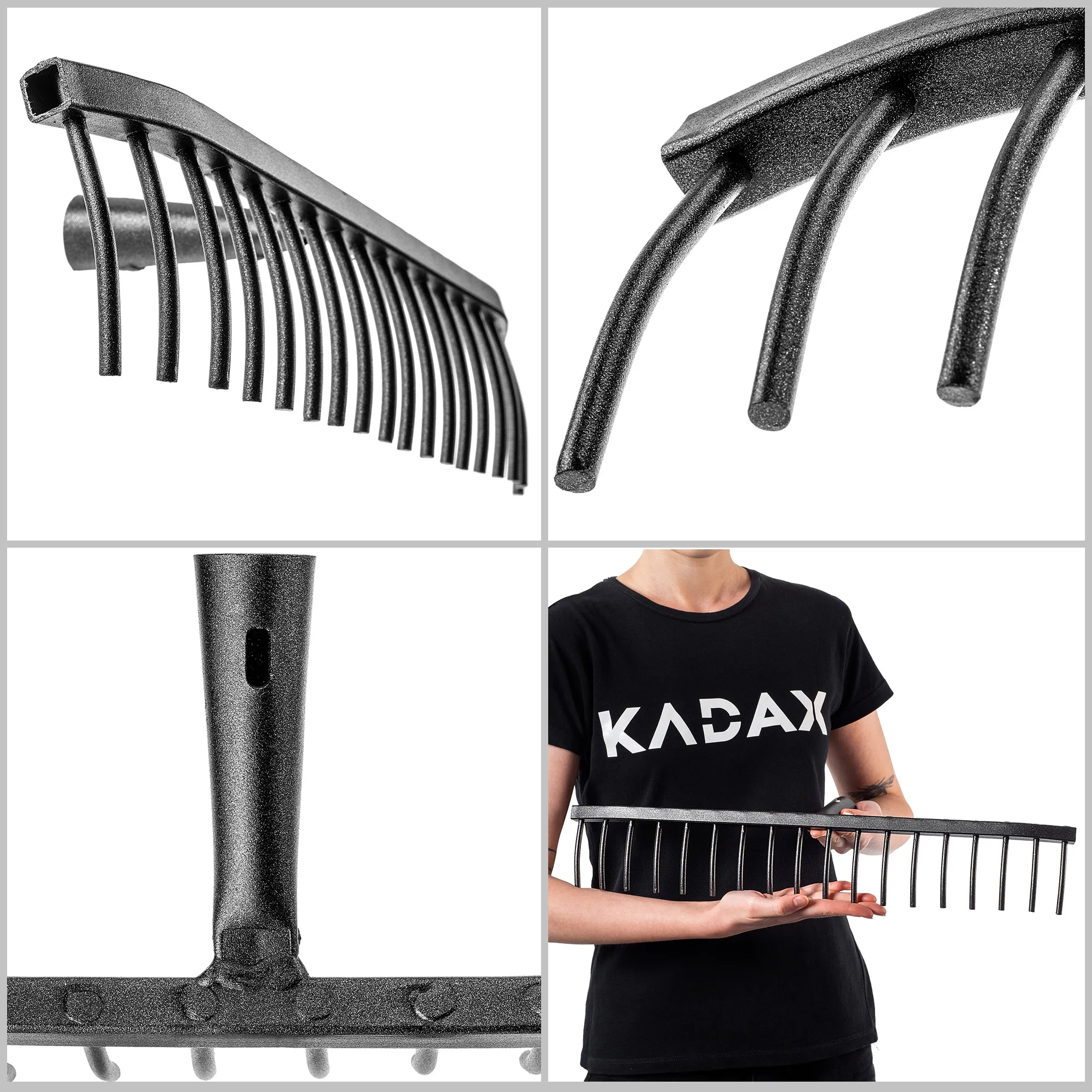 „Conde“ 18 dantų akmenų grėblys be rankenos