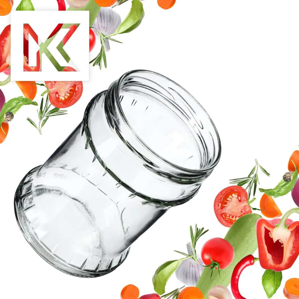 Kisko konservavimo stiklainiai 500 ml 8 vnt. 82 mm be dangtelių