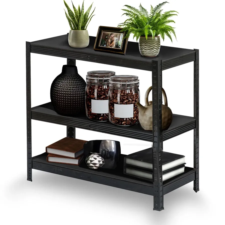 Metalinė daiktų laikymo lentyna 180 x 90 x 40 cm Humberg HR-851 juoda - nuotrauka 1