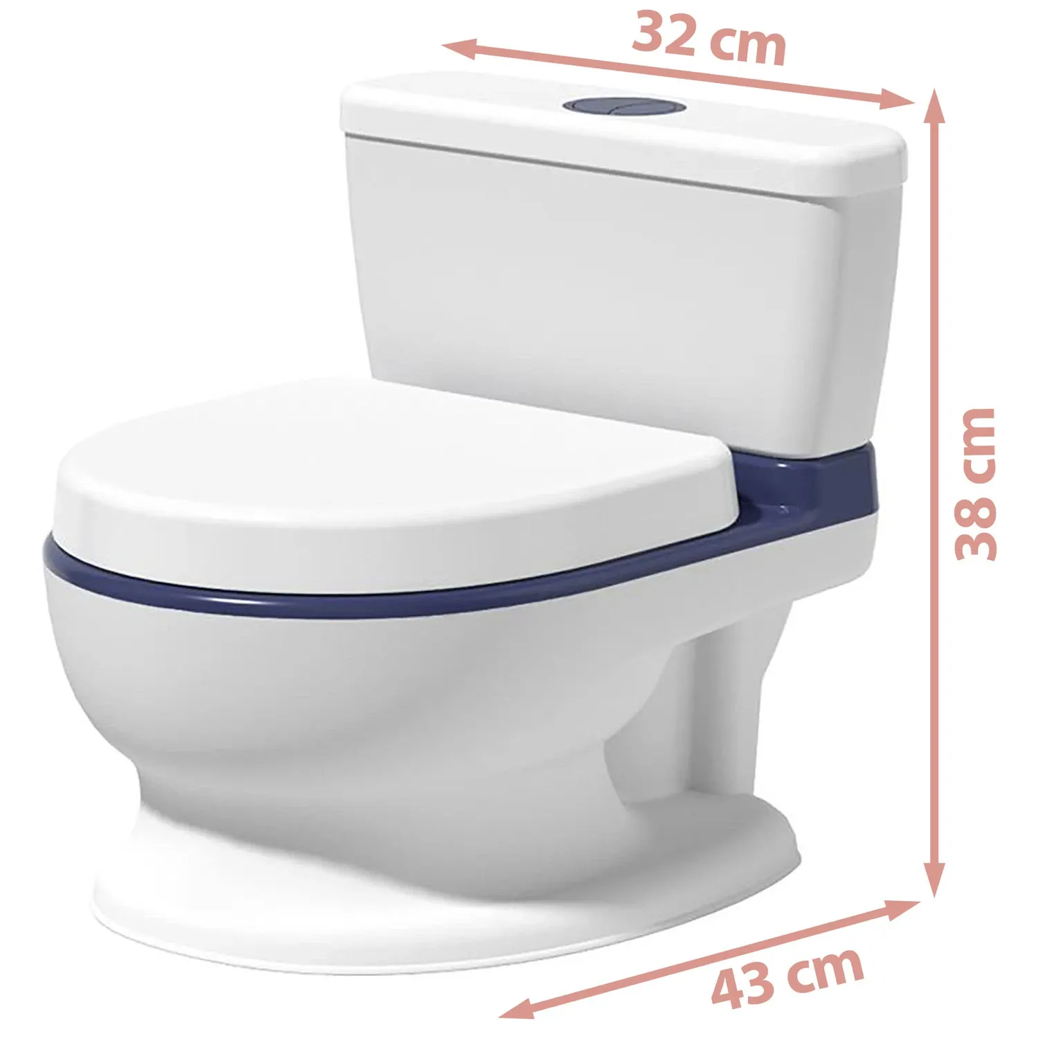 Vaikiškas puodukas su melodija RK-290 baltas ir mėlynas - nuotrauka 1