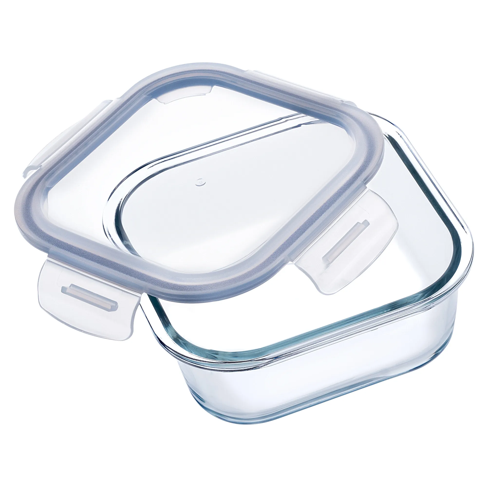 „Athie“ 800 ml kvadratinis stiklinis maisto indas