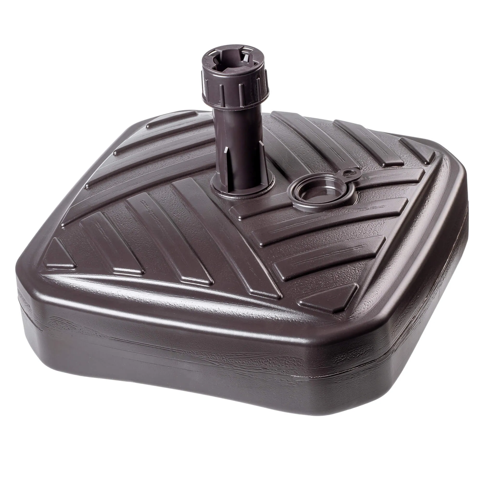 „Solero“ dryžuotas kvadratinis rudas sodo skėčio pagrindas