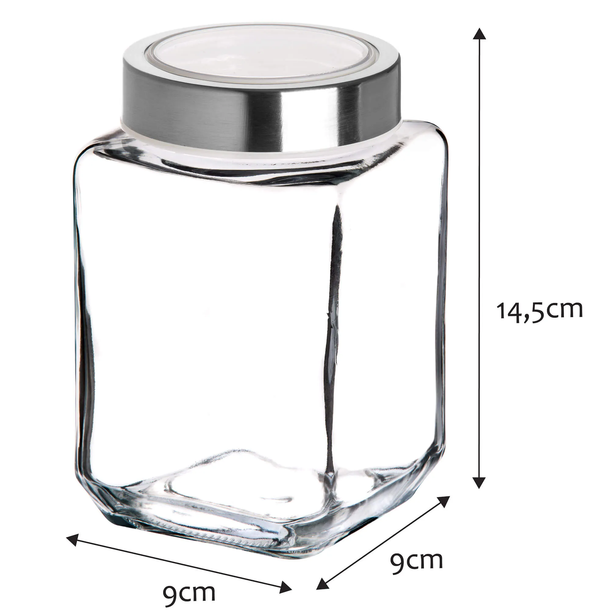 Ferno stiklinis maisto indas 700 ml, baltas