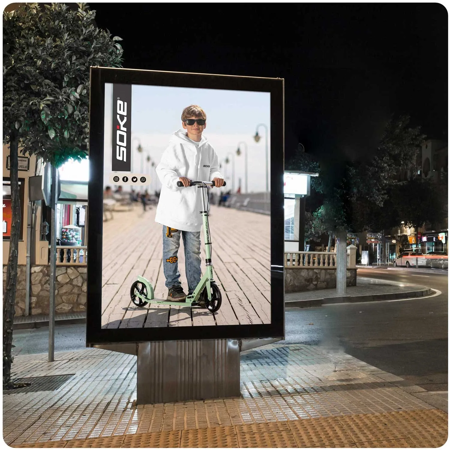 Soke City žalias paspirtukas - nuotrauka 1