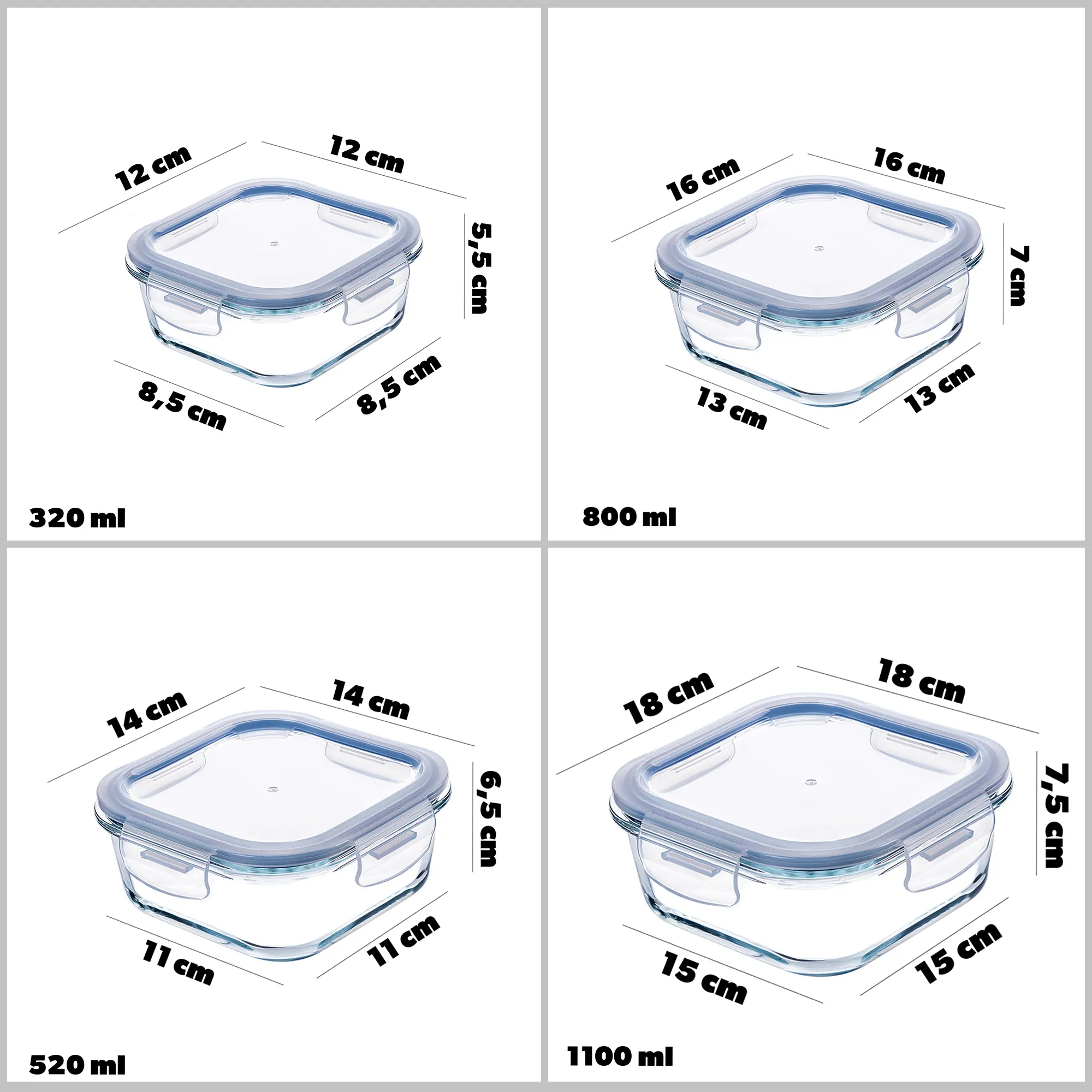 12 Athie konteinerių rinkinys