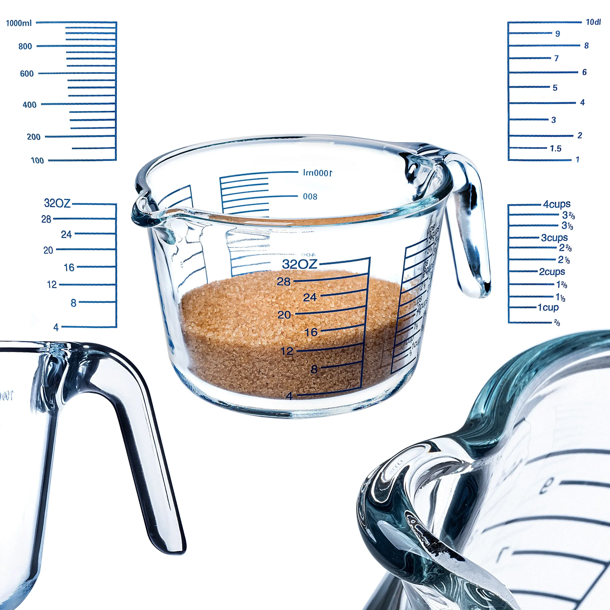 Autol 1 l stiklinis matavimo puodelis su gradacija
