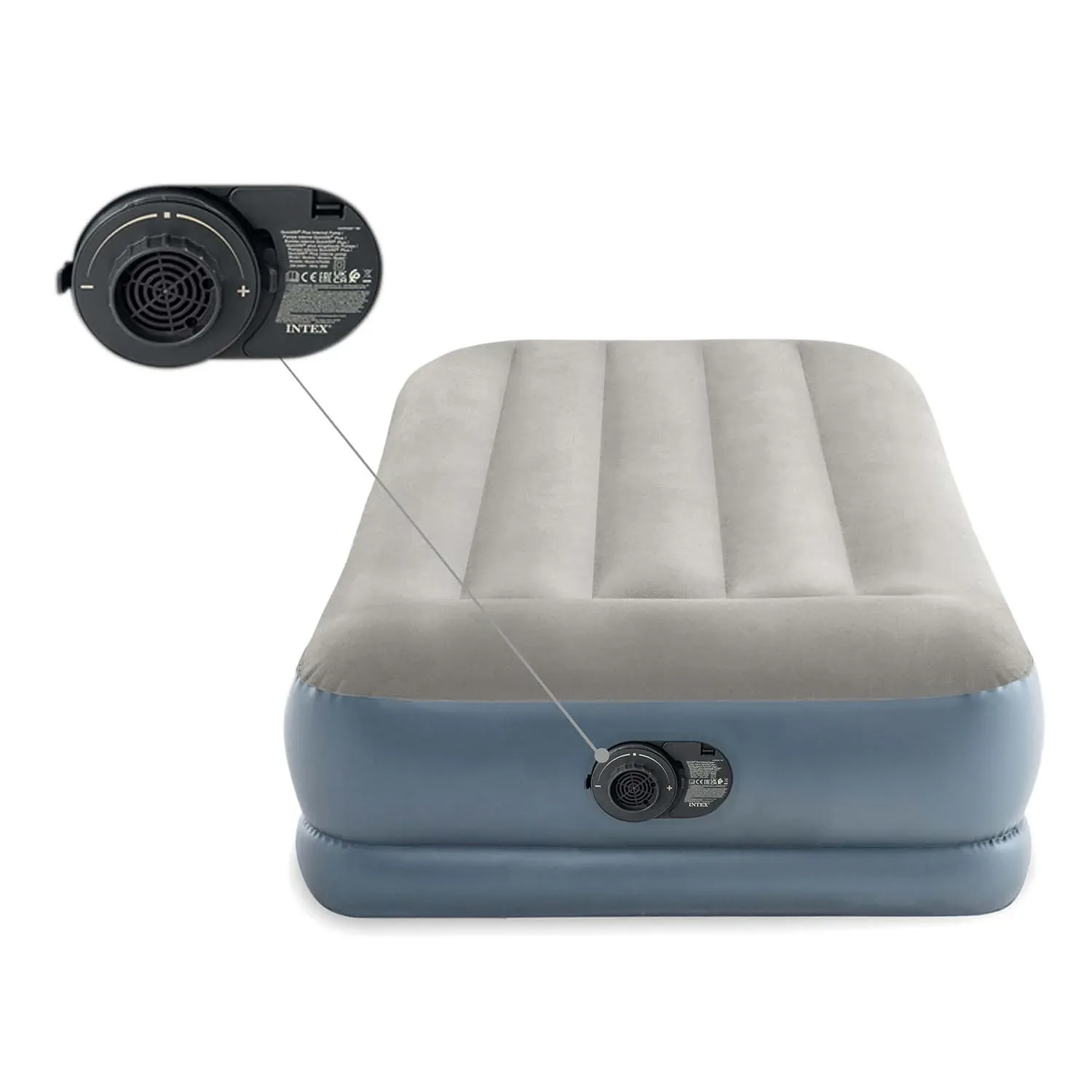 Pripučiamas čiužinys 191x99x33 cm su įmontuotu elektriniu siurbliu INTEX 64116ND - nuotrauka 1