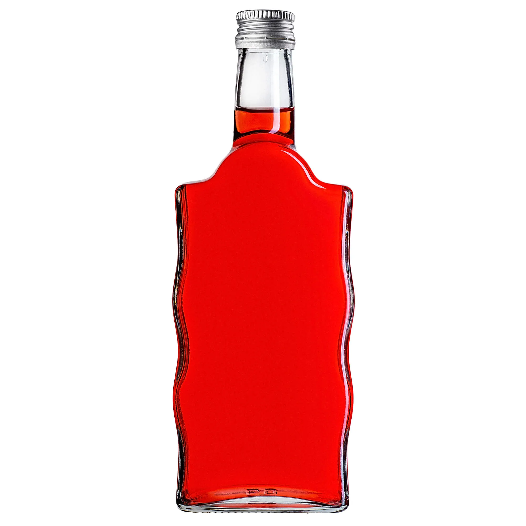 Stiklinis butelis tinktūrai „Fala“ 500 ml su sidabriniu dangteliu 1 vnt.