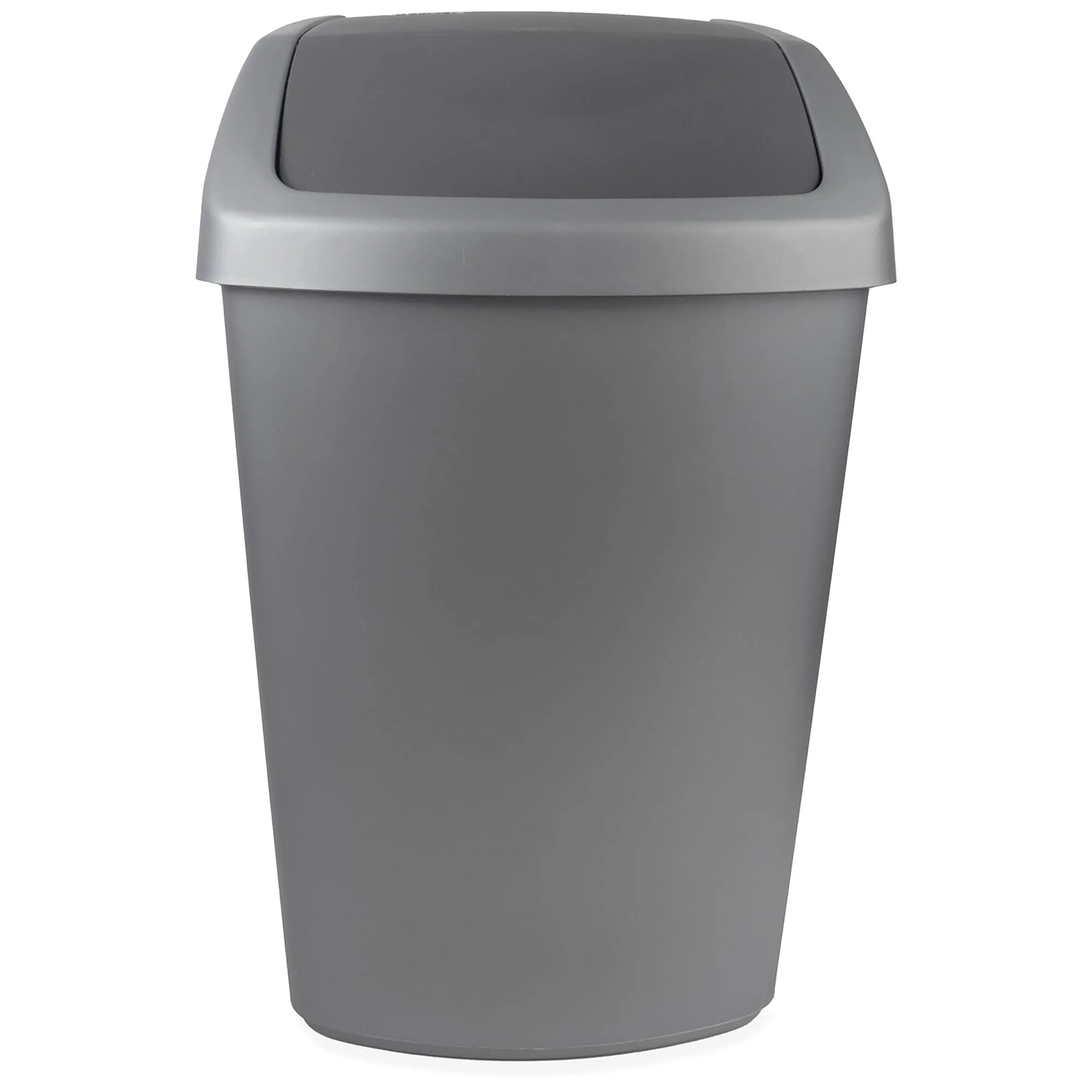 Curver šiukšliadėžė su atlenkiamu dangčiu, tamsiai pilka, 15 l