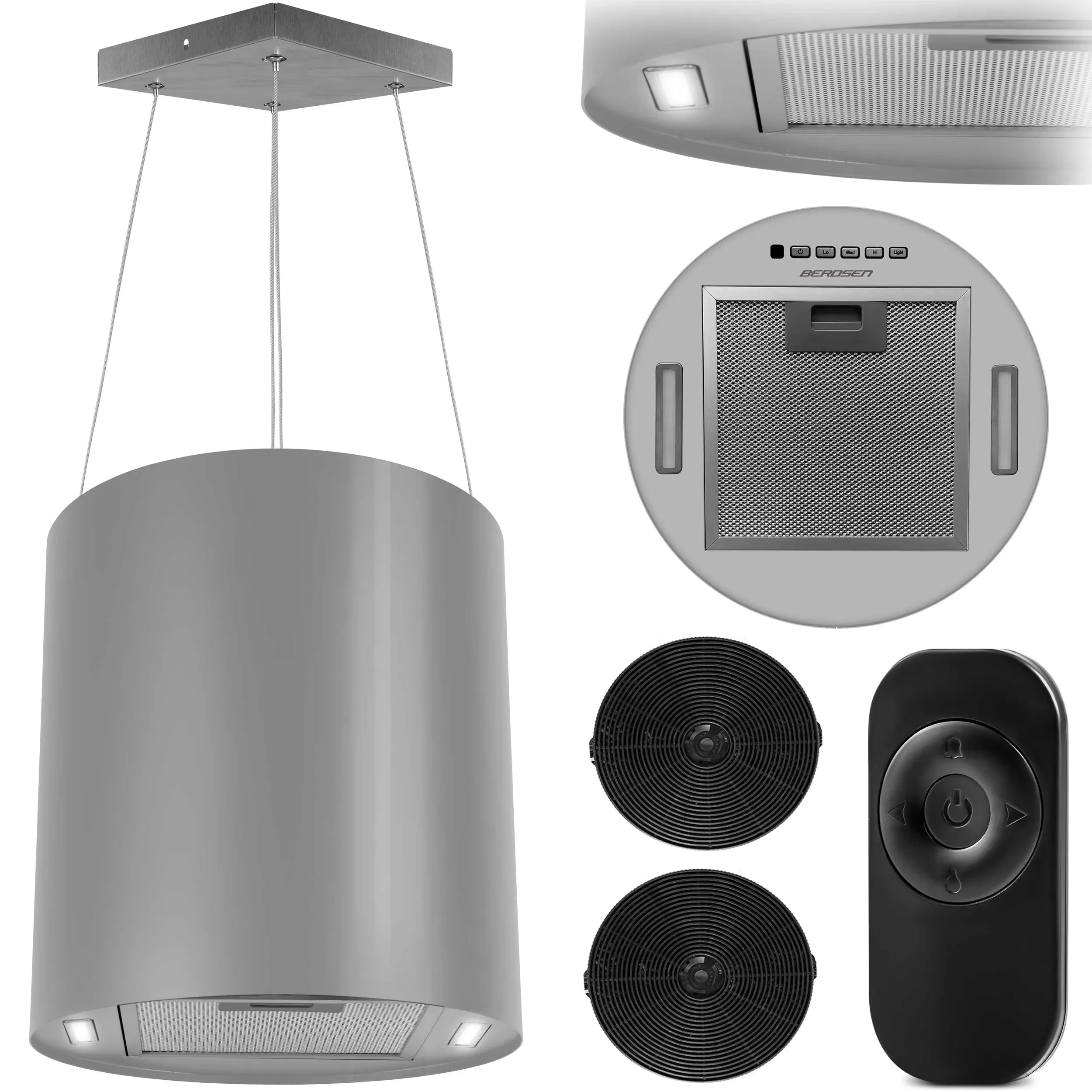 Pakabinamas virtuvės gartraukis, 35 cm, nerūdijančio plieno, BT-226 - nuotrauka 1