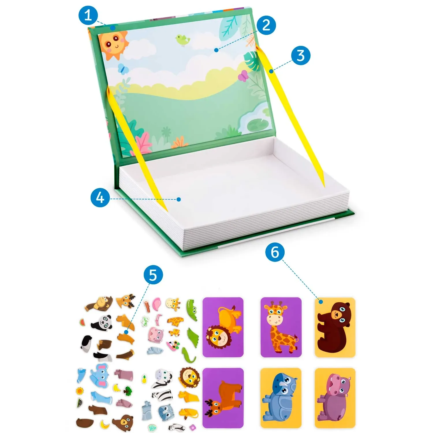 Magnetinė dėlionė „Gyvūnai“ RK-770 - nuotrauka 1