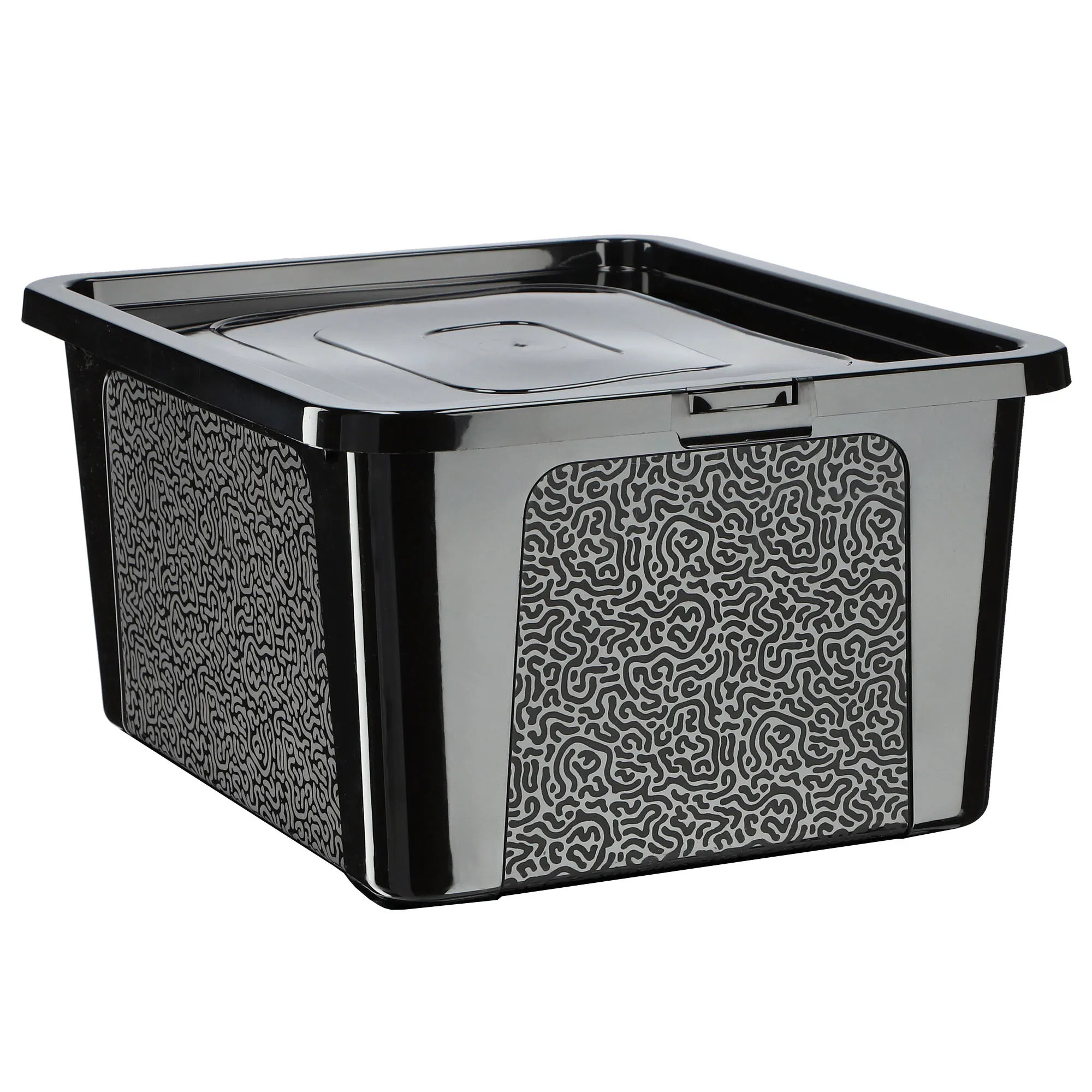 Dozza 20 l juodas laikymo konteineris su dangčiu