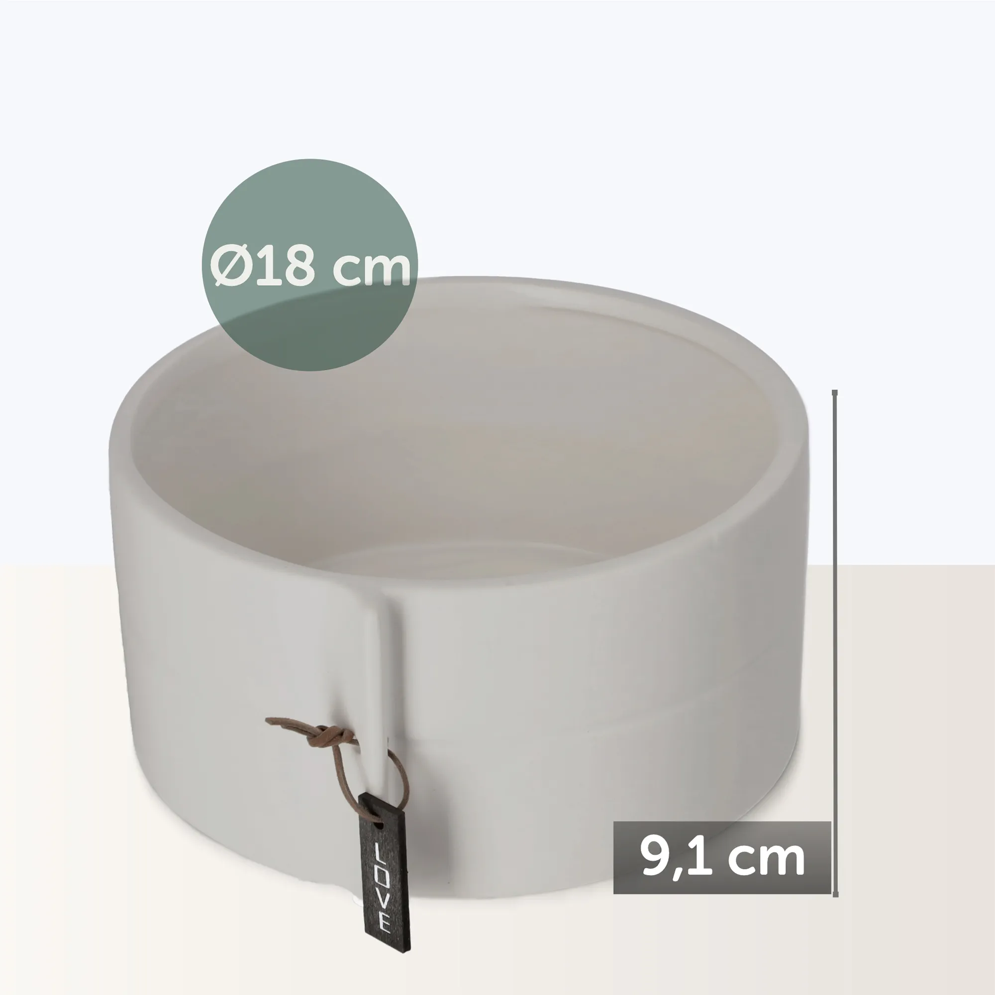 Keramikinis dangtelis 18 x 9 cm