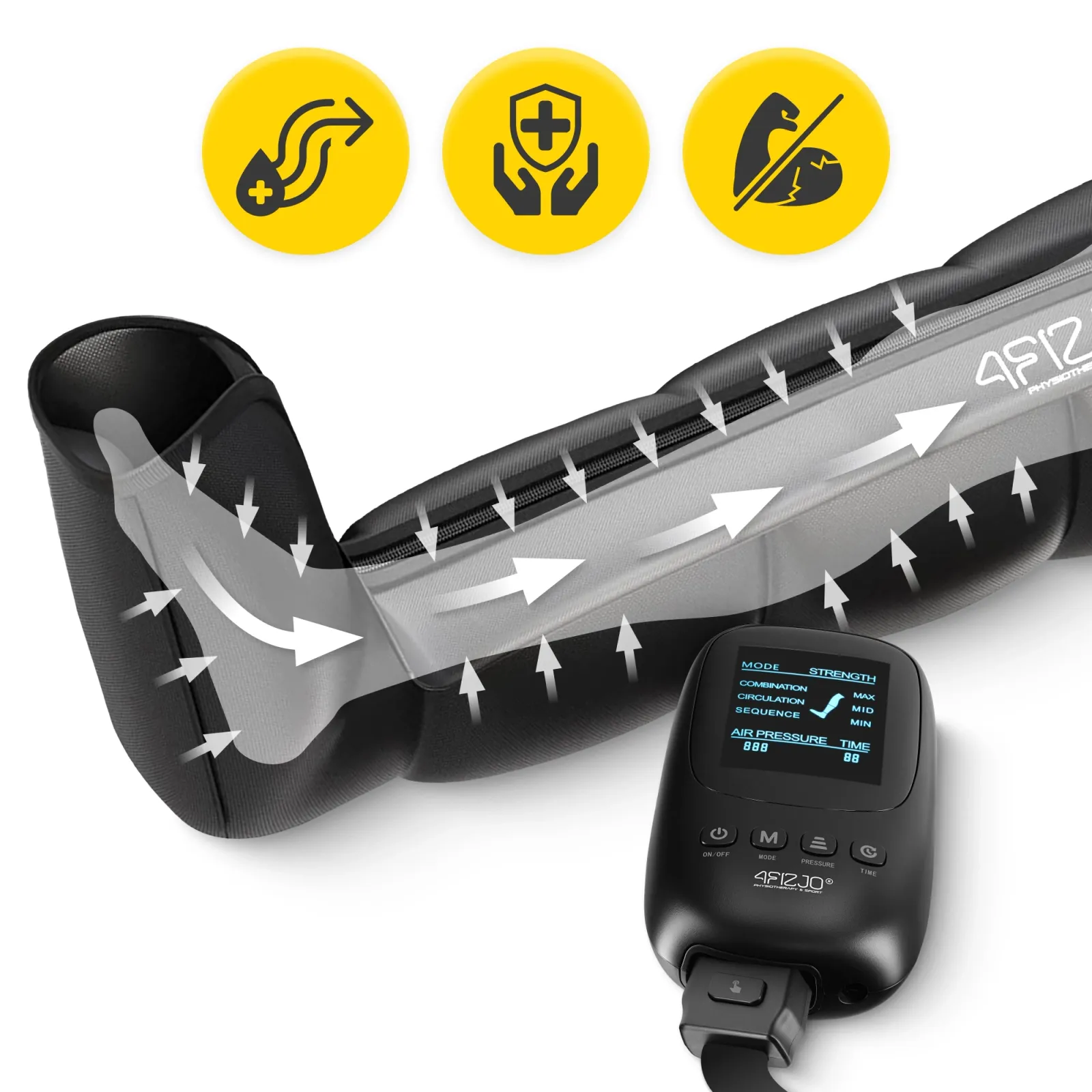 Oro kompresinės terapijos sistemos LITE C4 limfodrenažo prietaisas