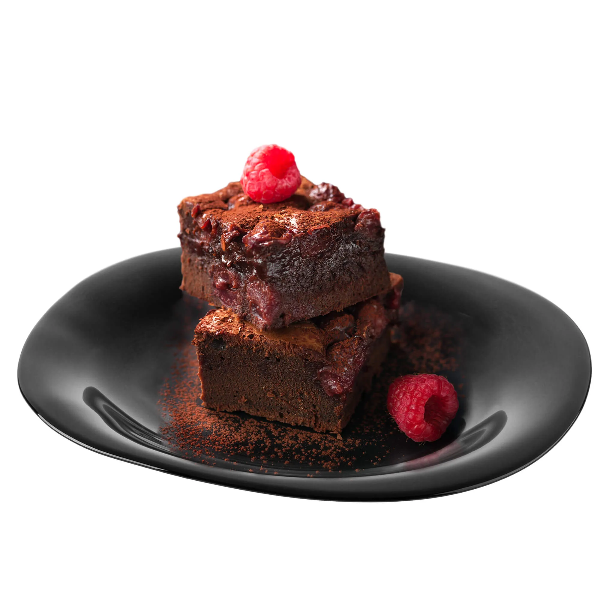 Vetriolo desertinės lėkštės 21 cm, juodos, 3 vnt.