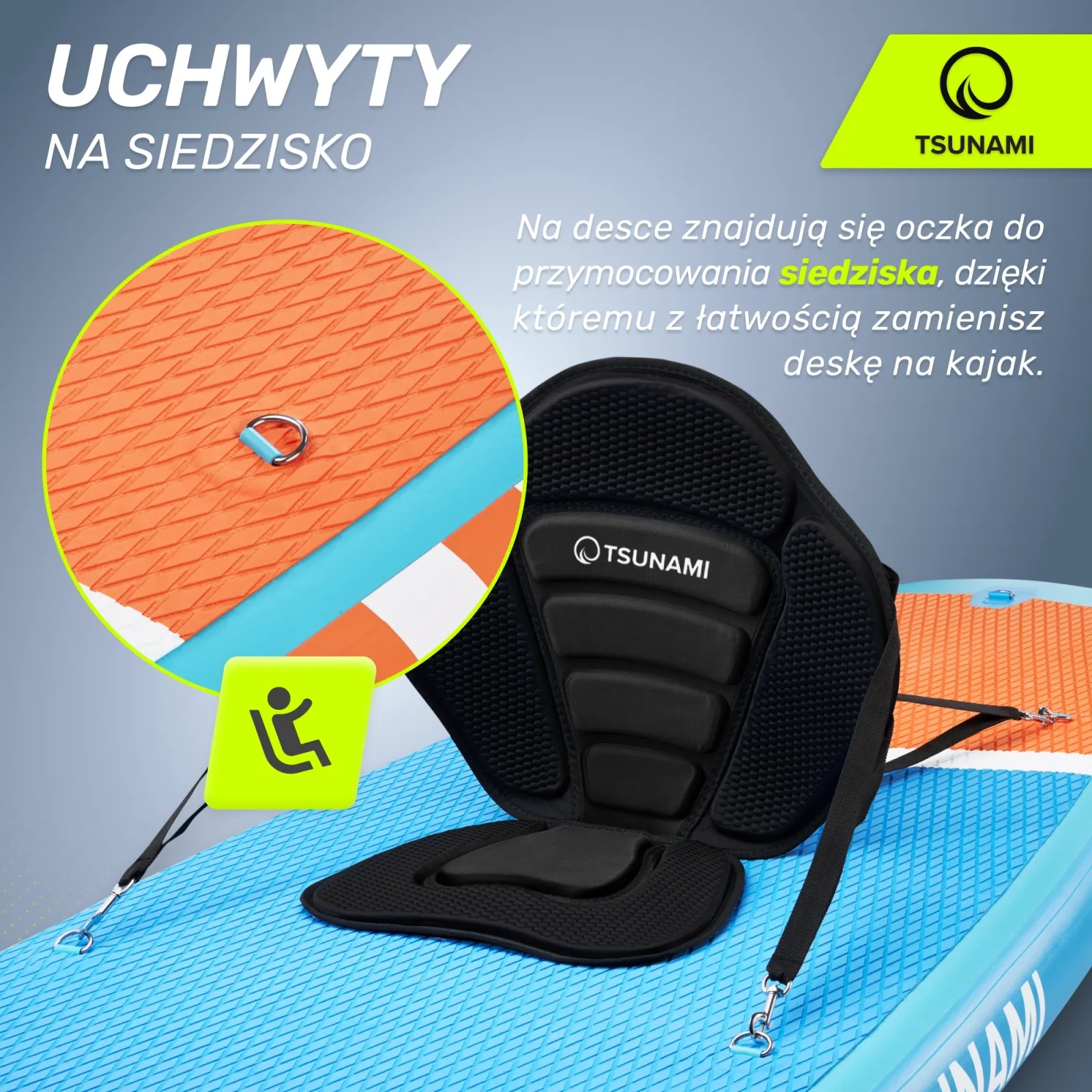 SUP TSUNAMI irklentė 320 cm T02