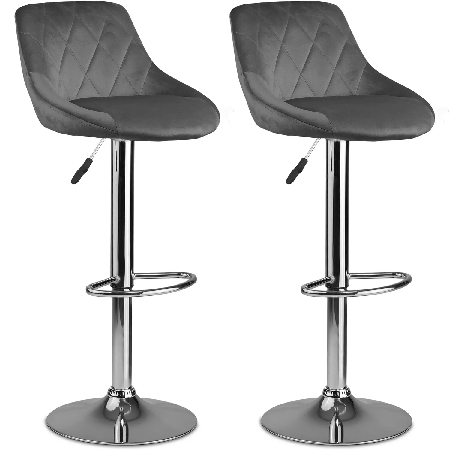 Nerra baro kėdė su atlošu – 2 dalys – pilka - nuotrauka 1