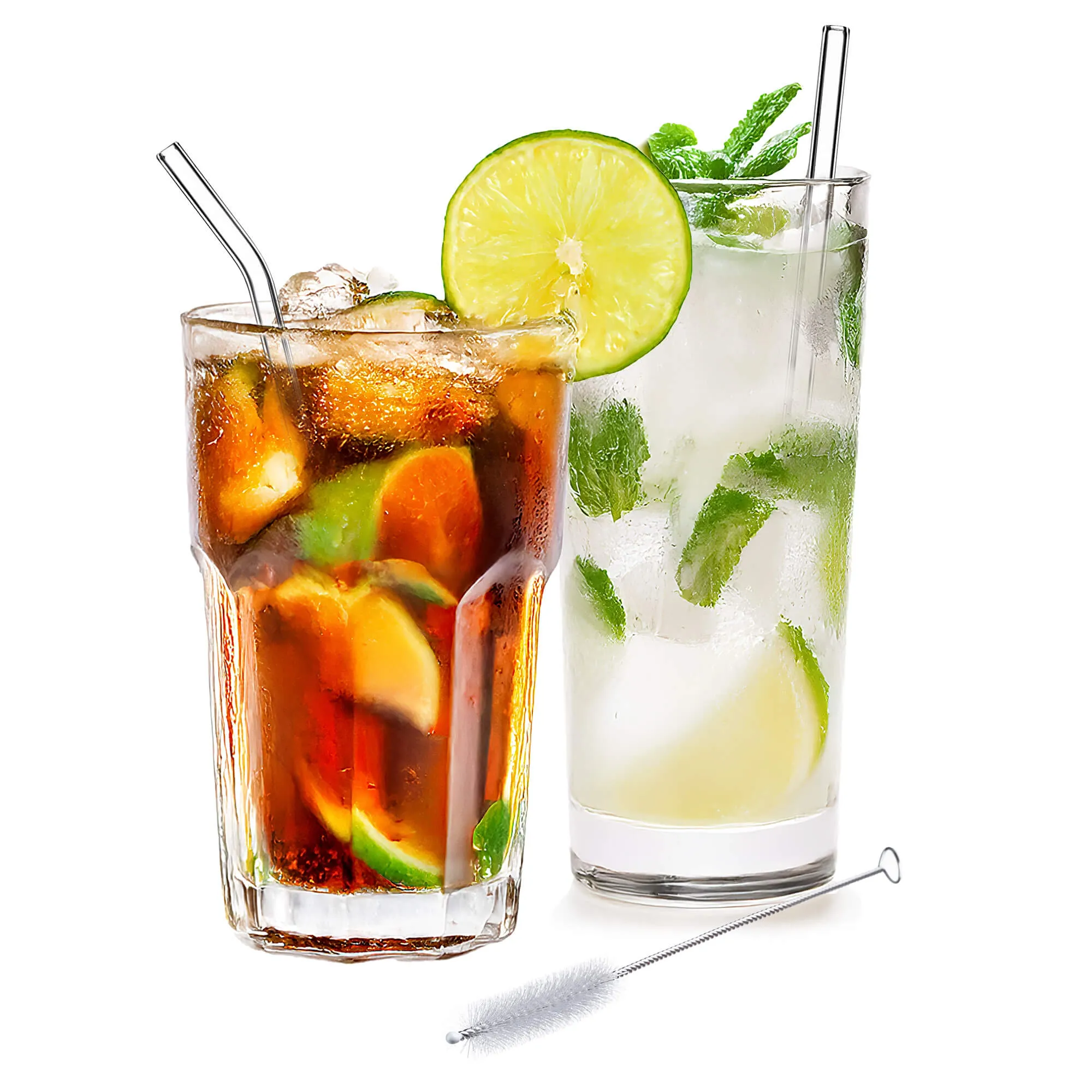 Archi borosilikatinio stiklo vamzdeliai 20 cm 4 vnt. + valiklis