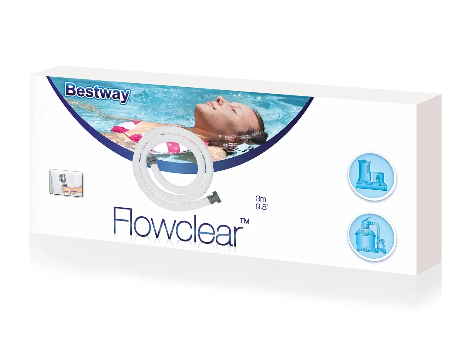 Filtro siurblio žarna 38 mm / 300 cm Bestway 58368 - nuotrauka 1