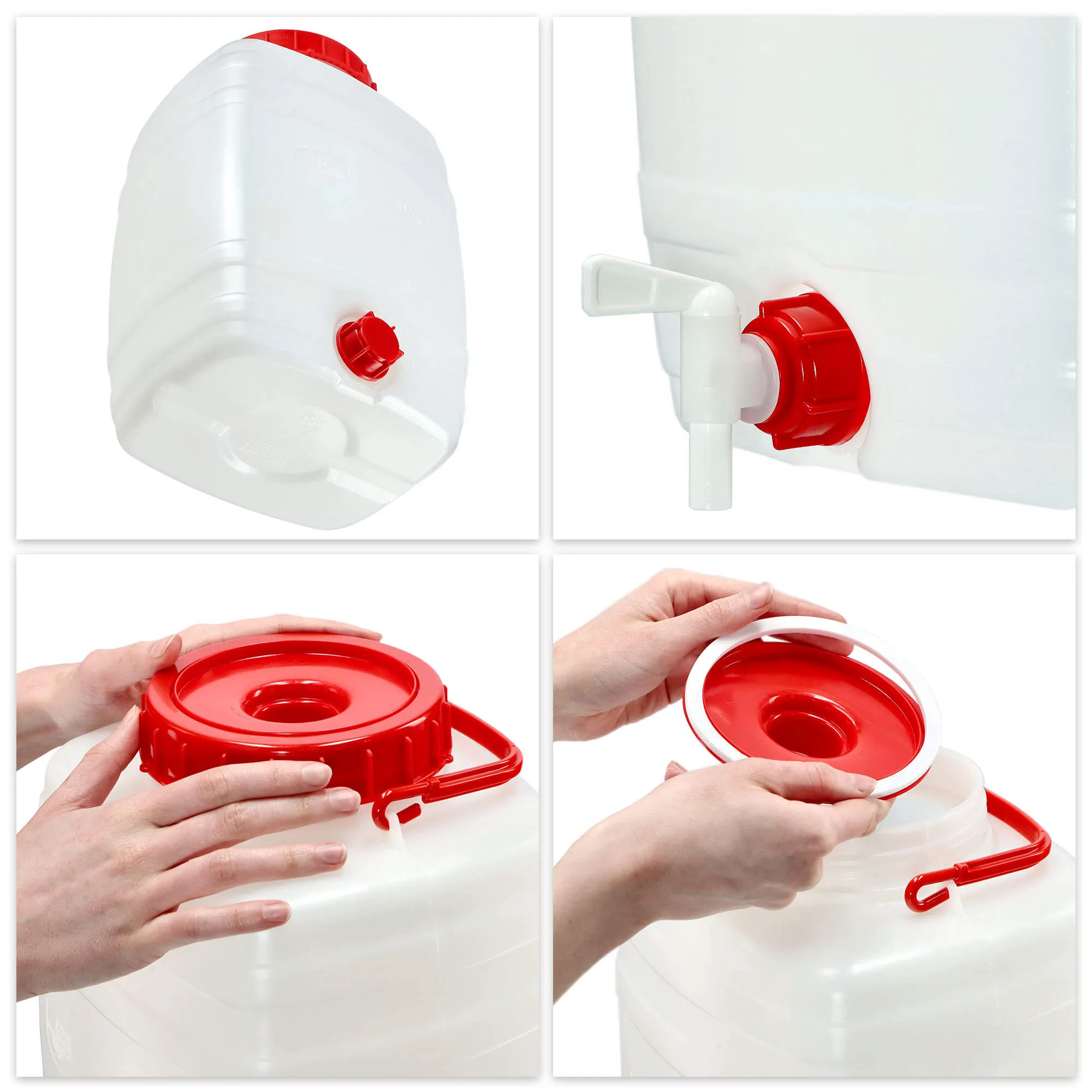 Asele vandens statinė su čiaupu 10 l