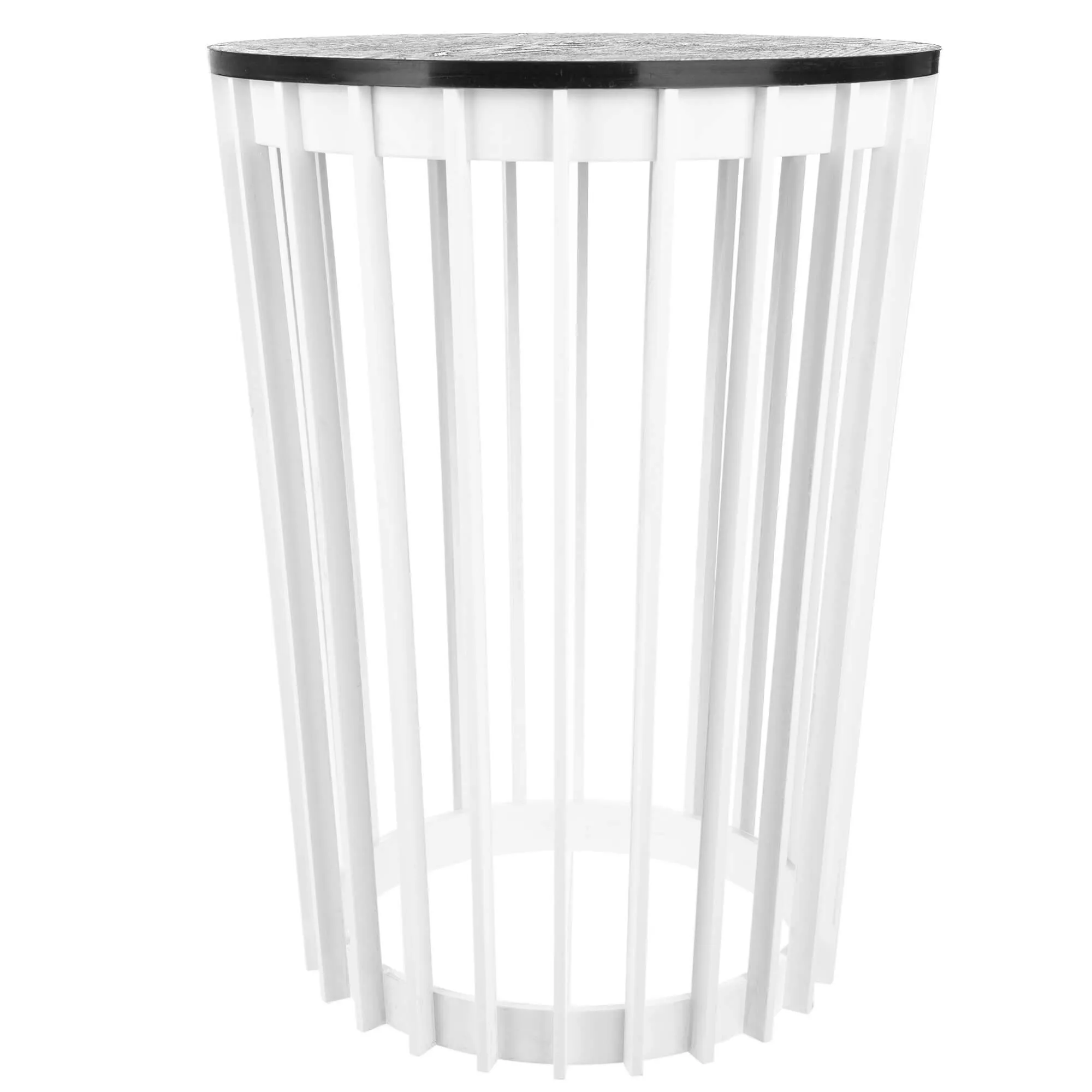 Aytre dvipusis augalų stovas 40 cm baltas + juodas stalviršis
