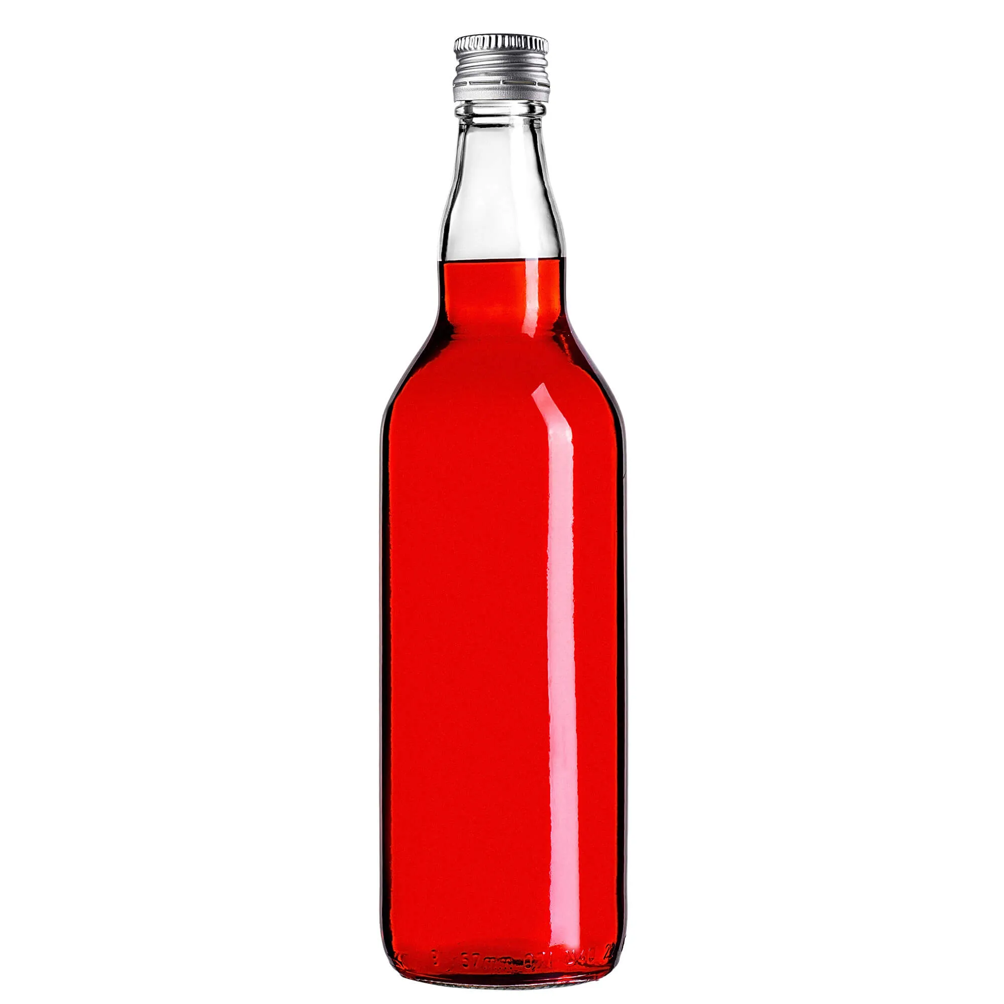 Monopol stikliniai buteliai 700 ml su sidabriniu dangteliu, 5 vnt.