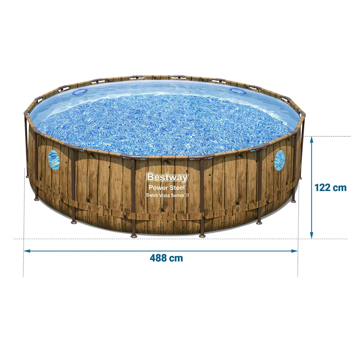 Karkasinis sodo baseinas 488 x 122 cm 12in1 Bestway 56725N - nuotrauka 1