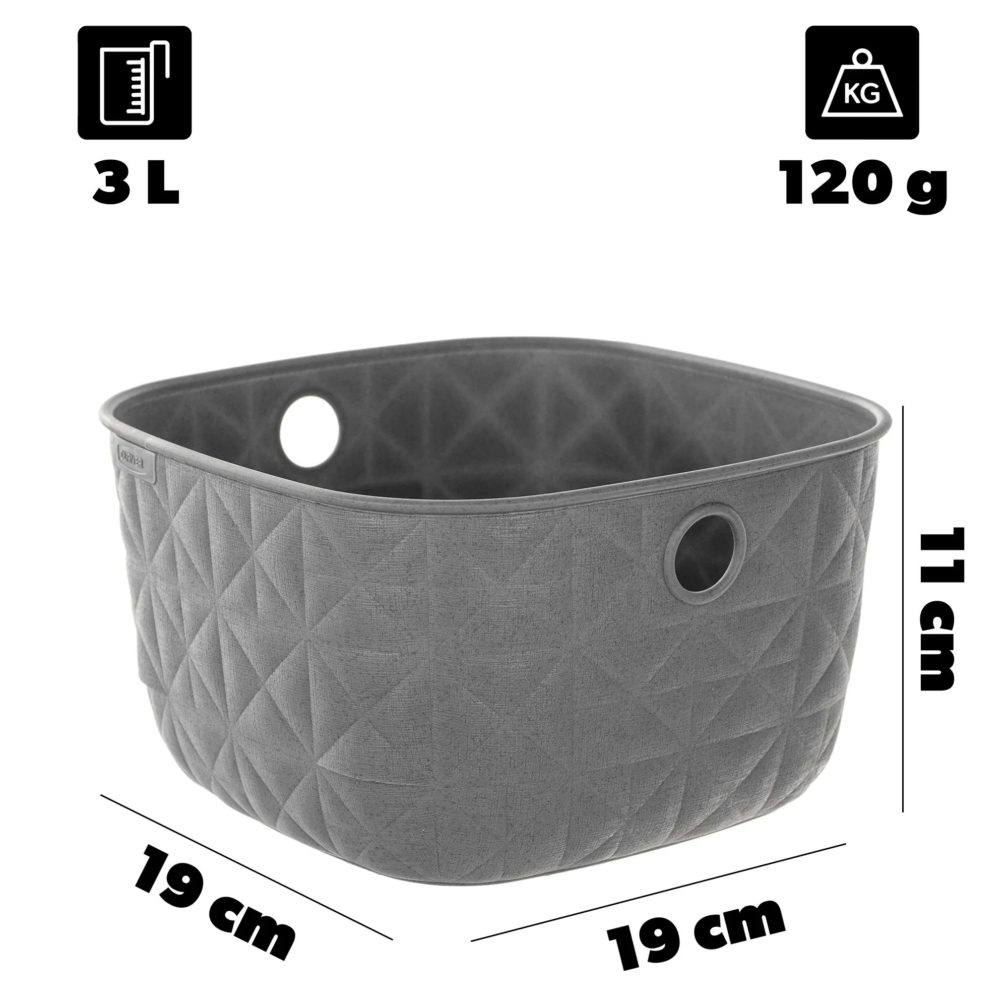„Curver Softex XS“ 3 l pilkas krepšys