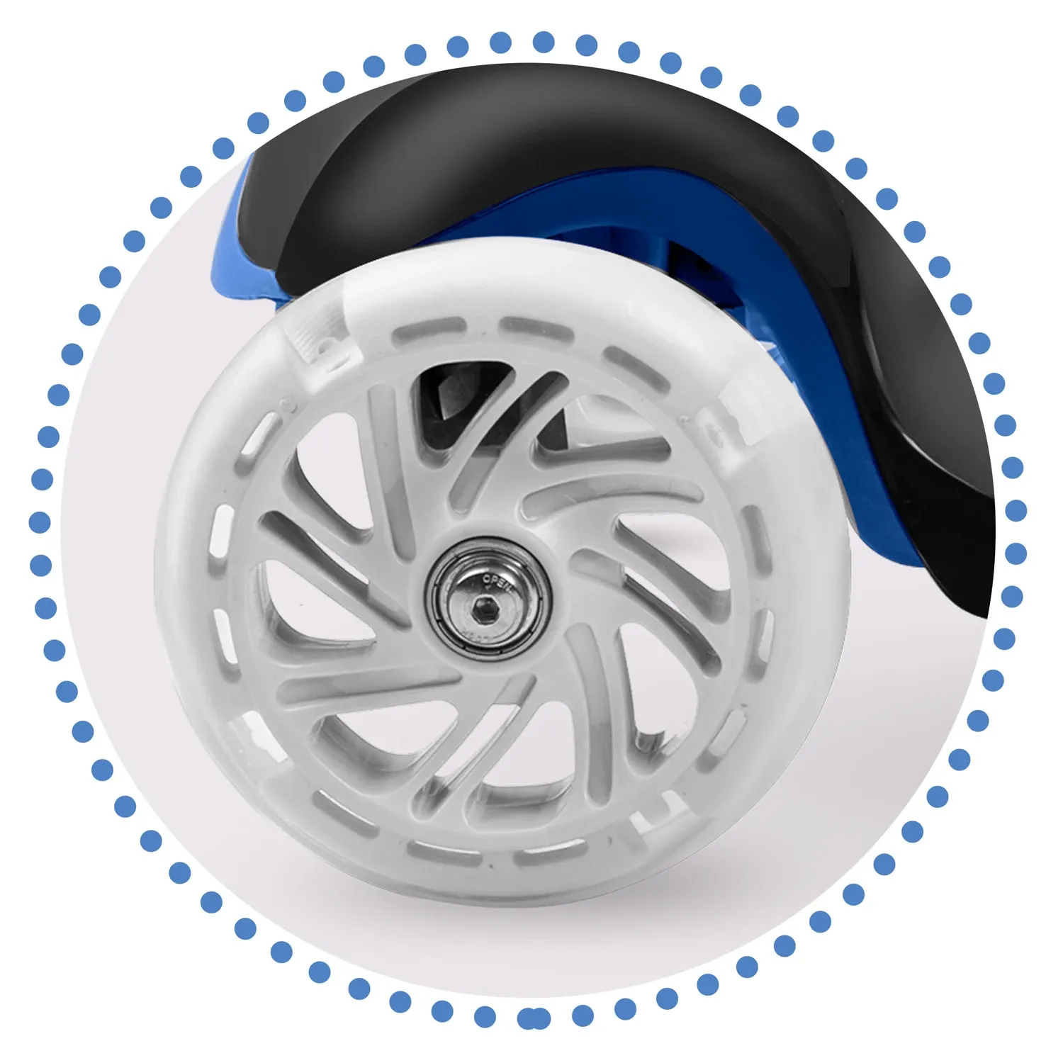 „Ricokids Loco“ triratis paspirtukas – mėlynas - nuotrauka 1