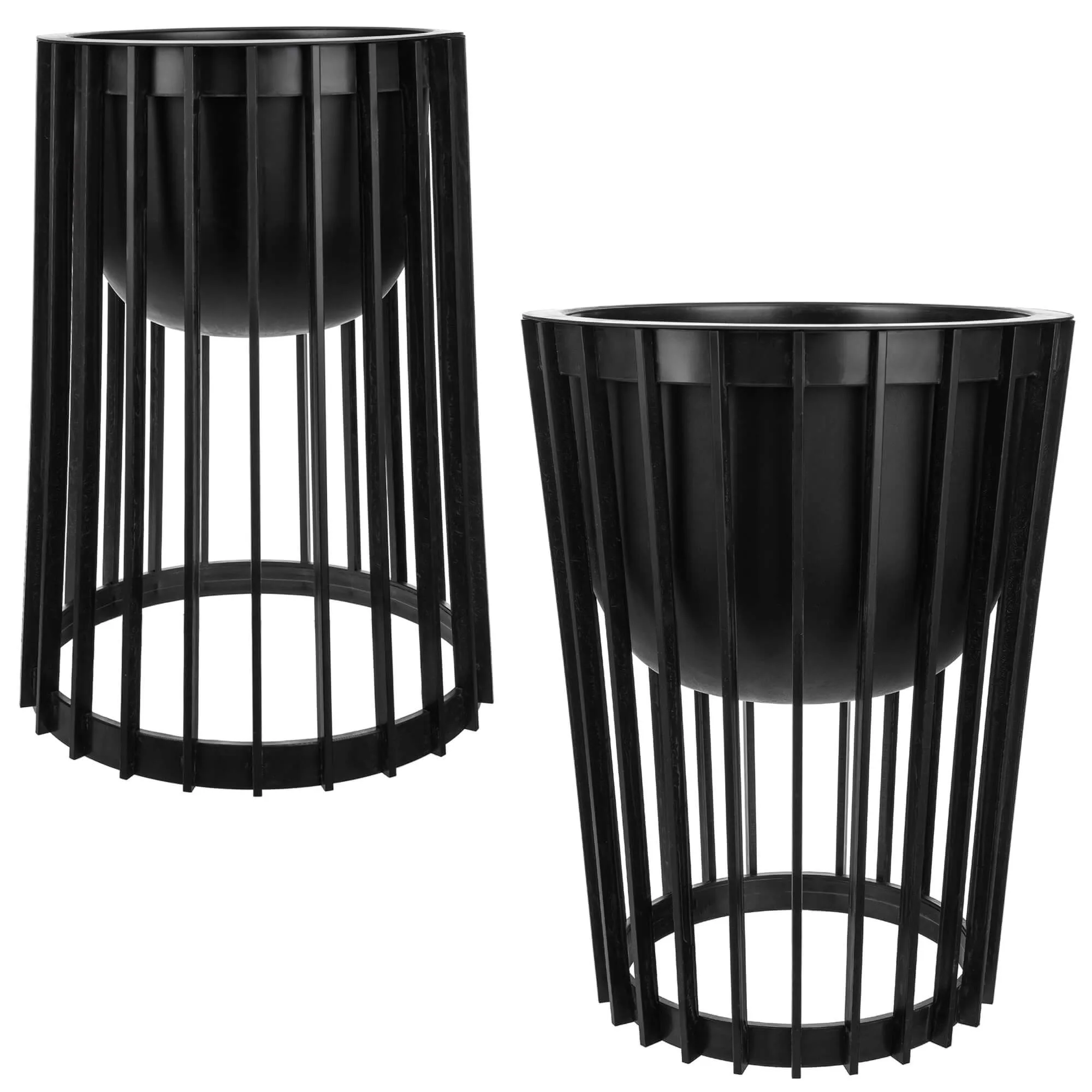 Aytre dvipusis augalų stovas 54 cm juodas + 2 įdėklai