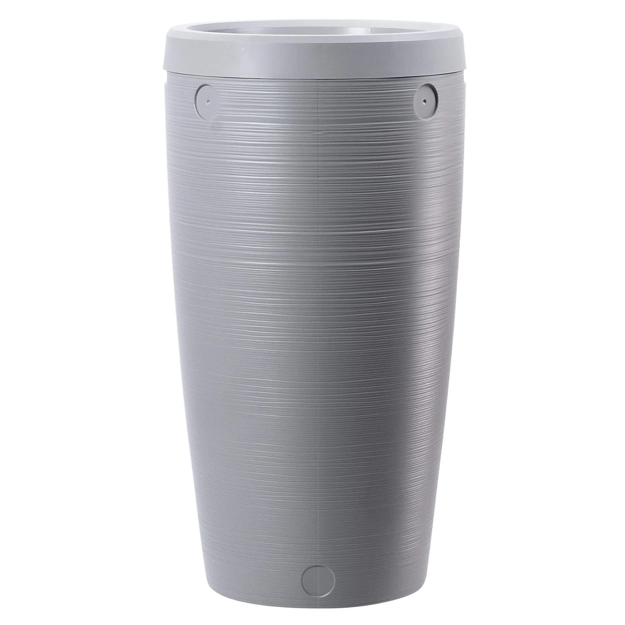 „Reveret“ 240 l lietaus vandens bakas su prijungimo komplektu, šviesiai pilkas, lygus