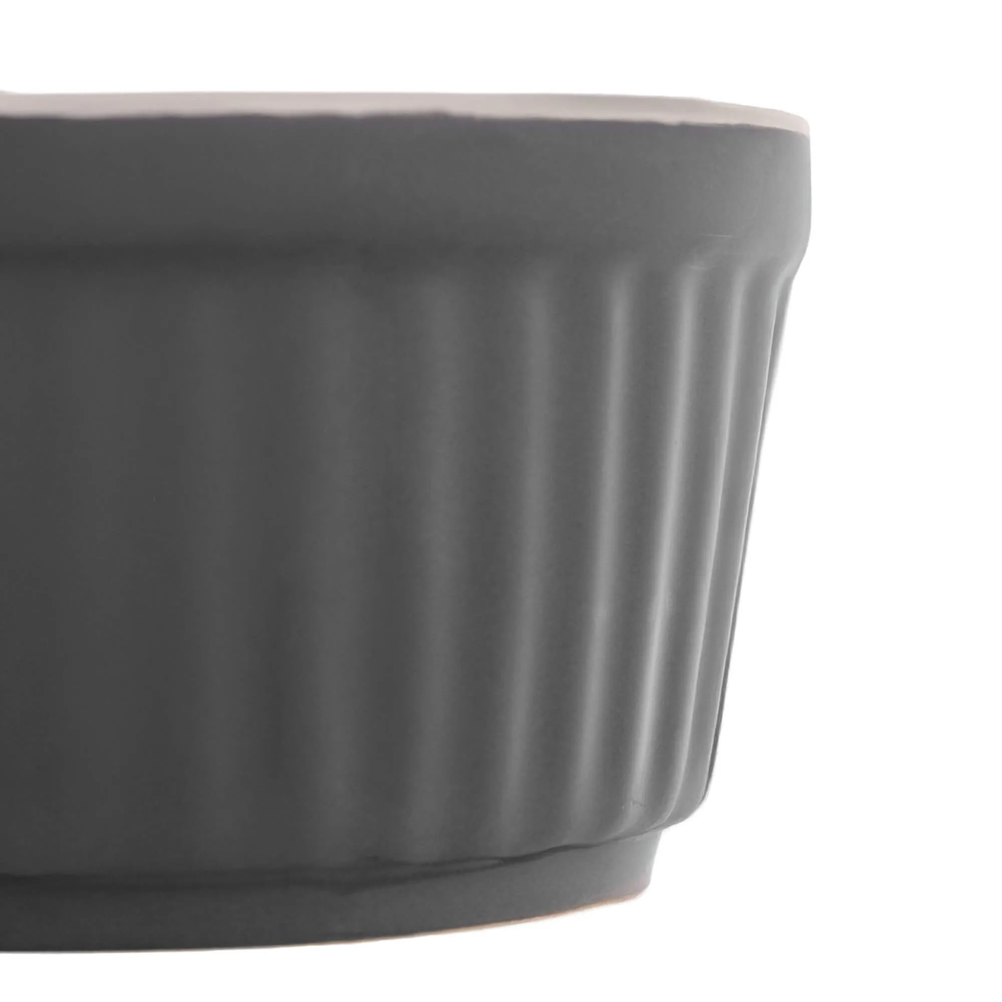 Maes keraminė kepimo forma 9 x 5 cm pilka 6 vnt.