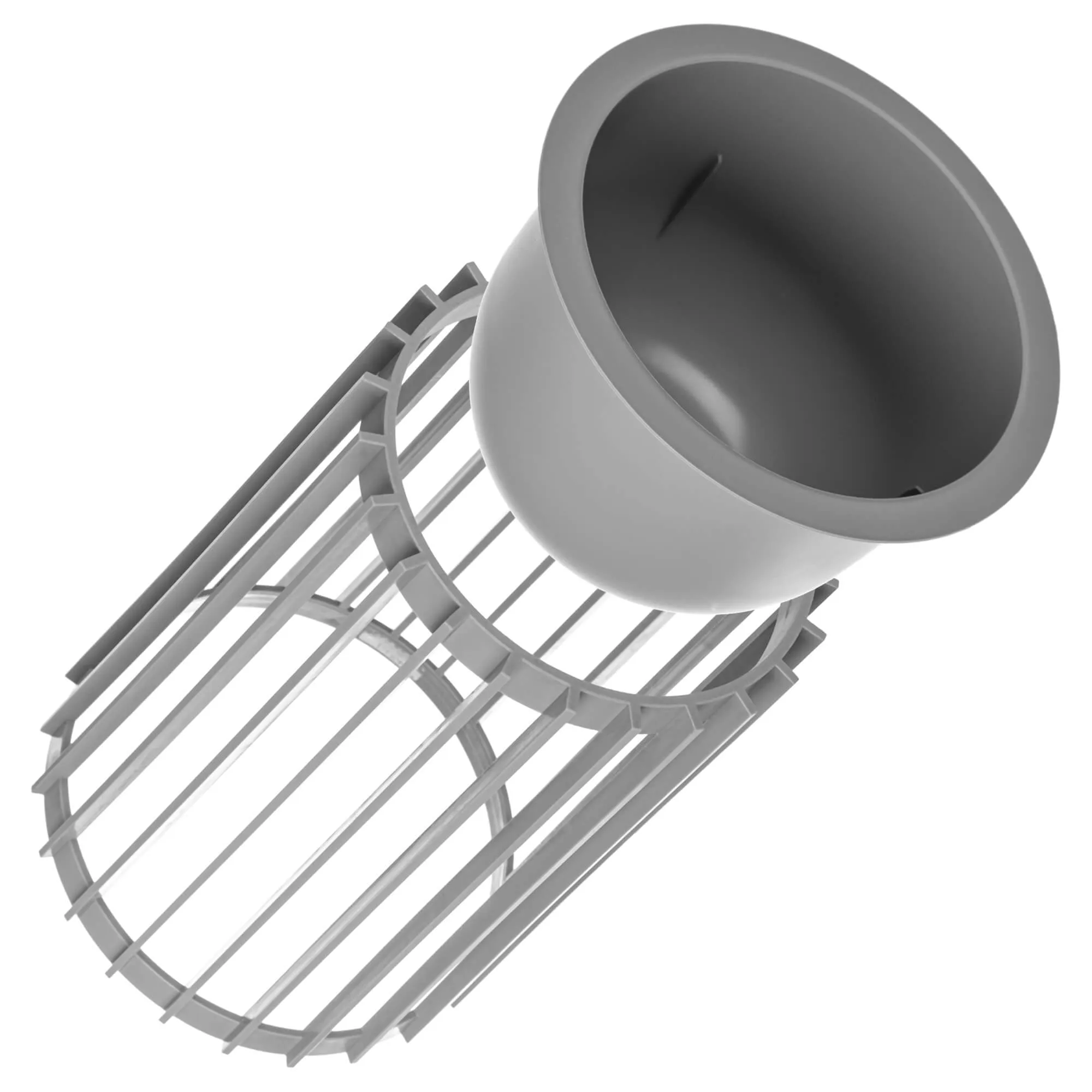 Aytre dvipusis augalų stovas 54 cm platinos spalvos + įdėklas