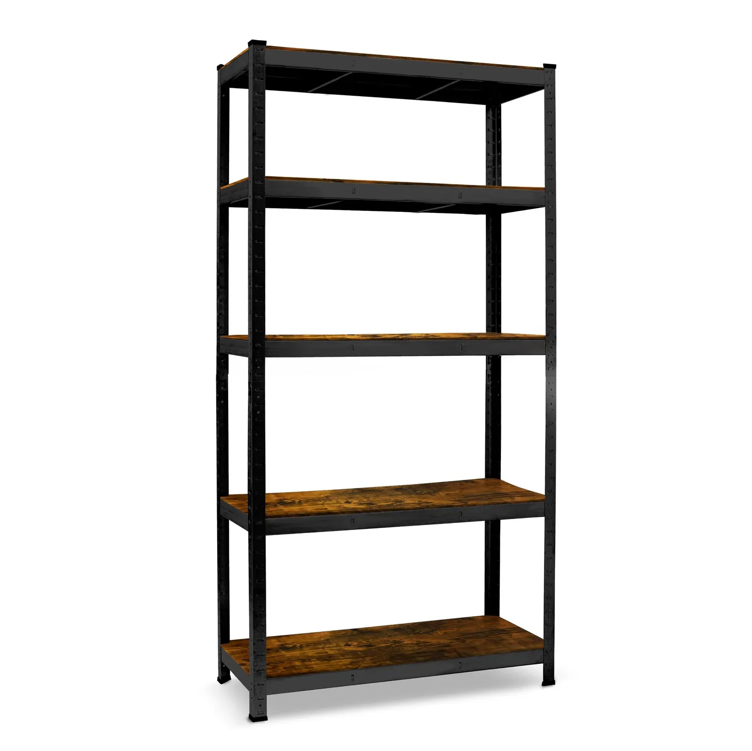 Metalinė daiktų laikymo lentyna 180 x 90 x 40 cm Humberg HR-852 juoda - nuotrauka 1