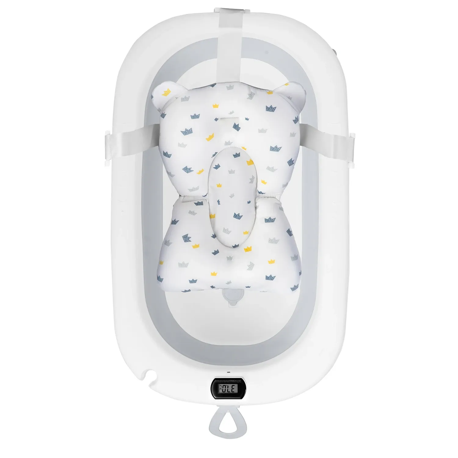 Ricokids kūdikio vonios pagalvėlė, mėlyna ir balta - nuotrauka 1
