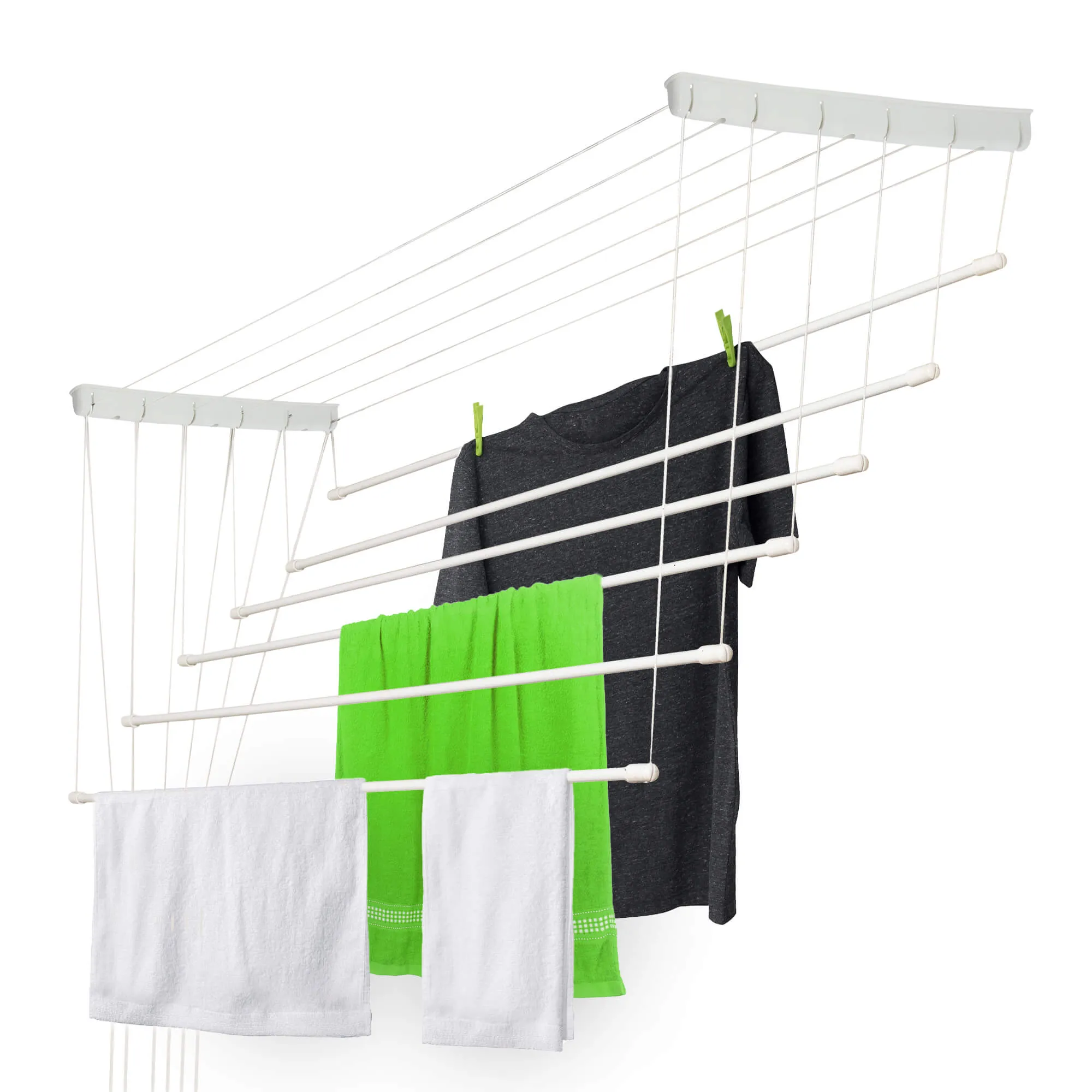 „Torp“ lubinė drabužių džiovyklė, 6 stovai, 190 cm, balta