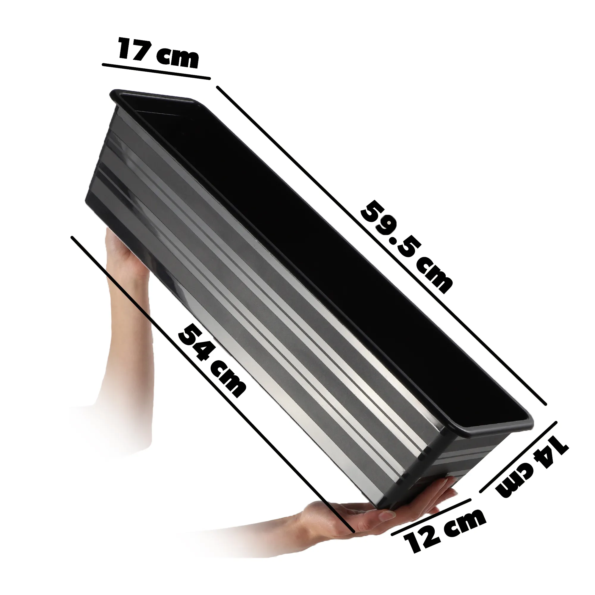 Cati balkoninis vazonas 60 cm + lėkštutė 60 cm