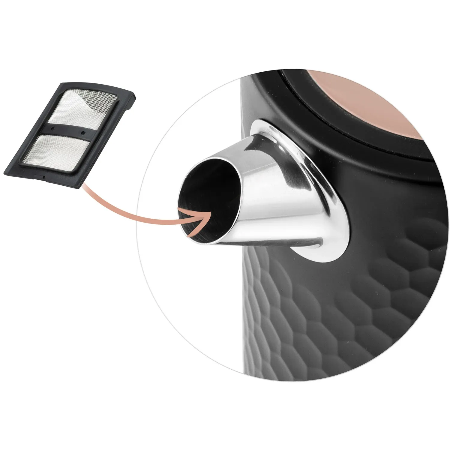 Berdsen BD-705 1,7 l elektrinis virdulys, juodas ir varinis - nuotrauka 1