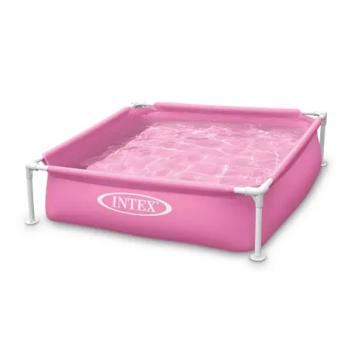 Mini karkasinis baseinas vaikams, rožinis, 122 x 122 x 30 cm, INTEX 57172 - nuotrauka 1