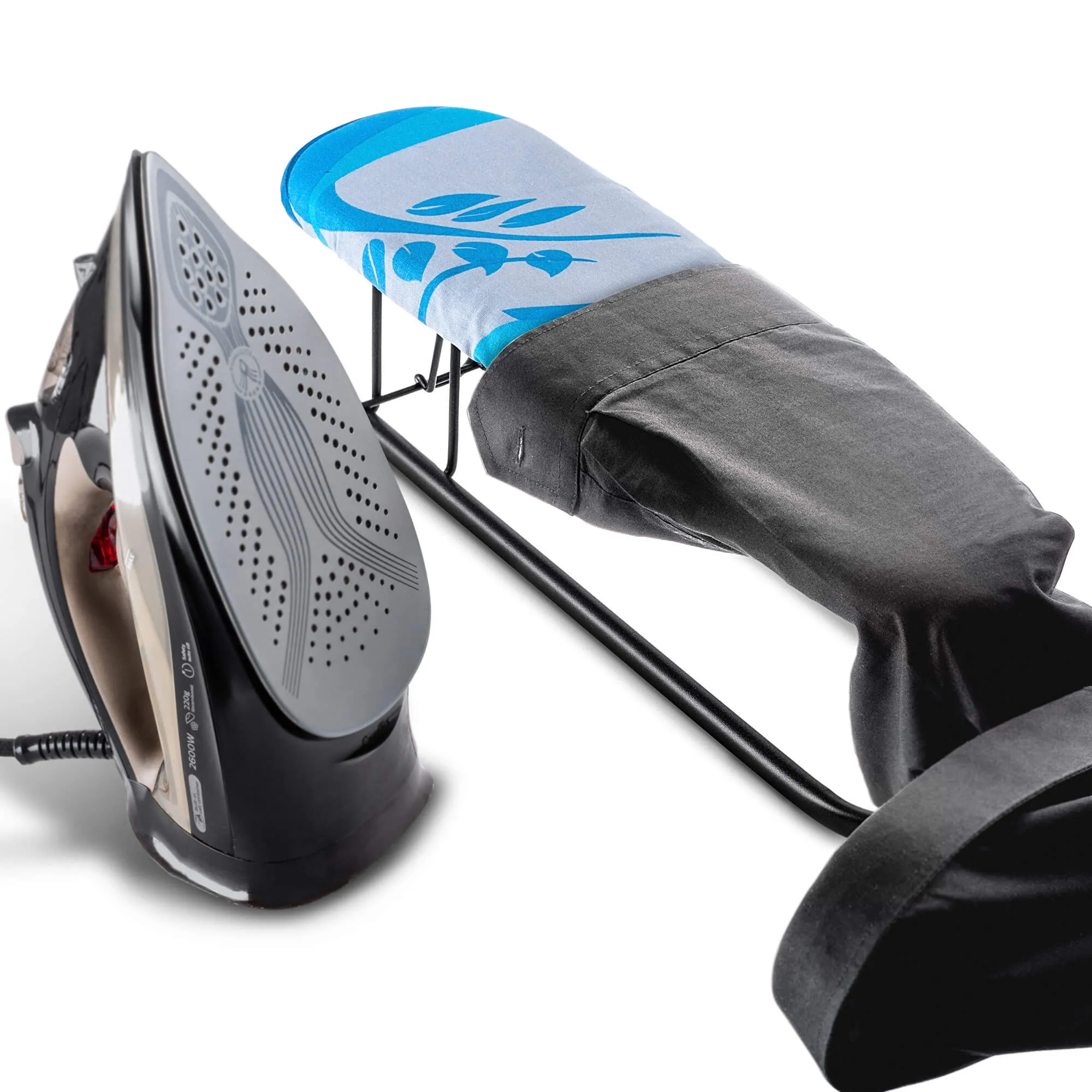 Lervos lyginimo rankovė 53 x 13 cm pilkai mėlyna