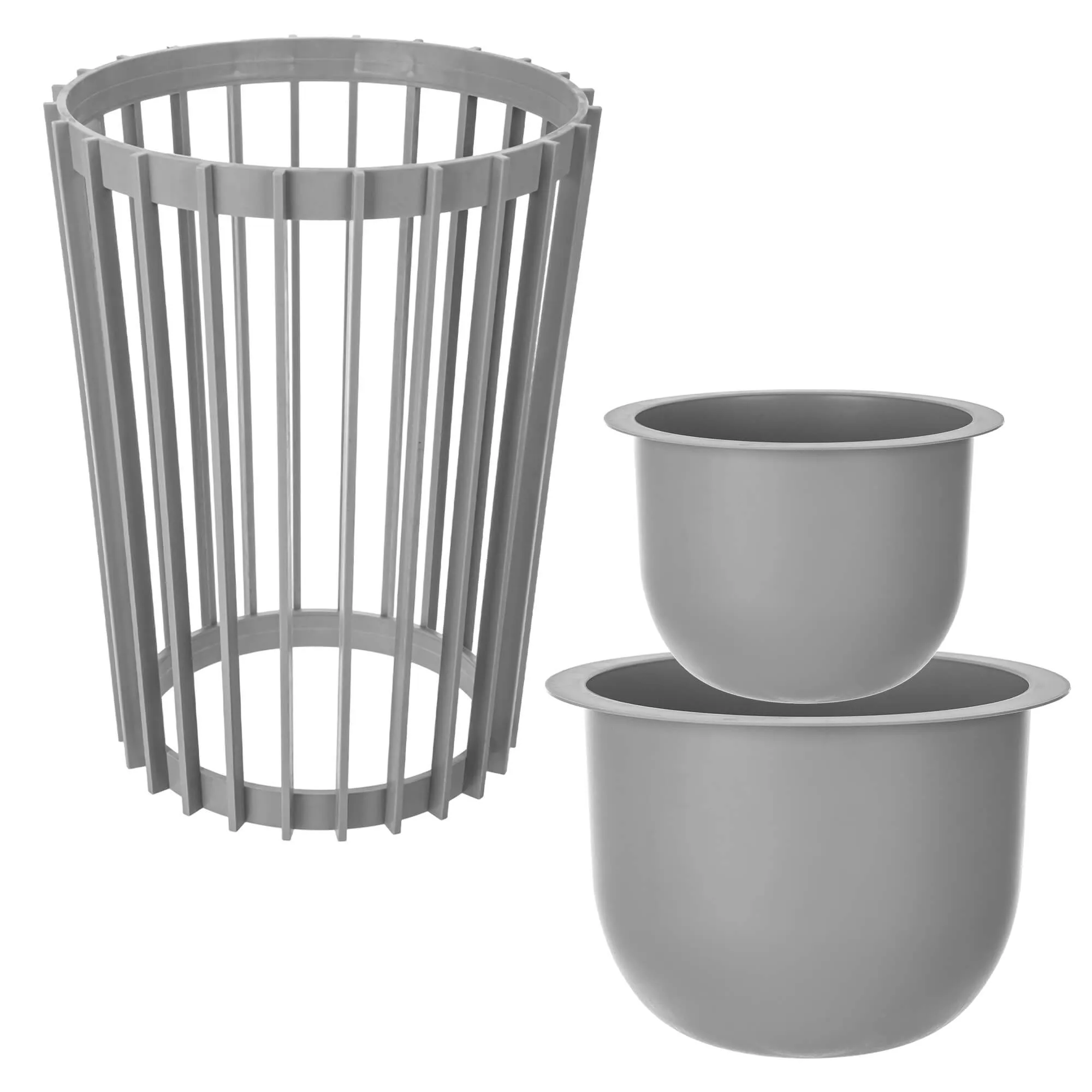 Aytre dvipusis augalų stovas 40 cm platinos spalvos + 2 įdėklai