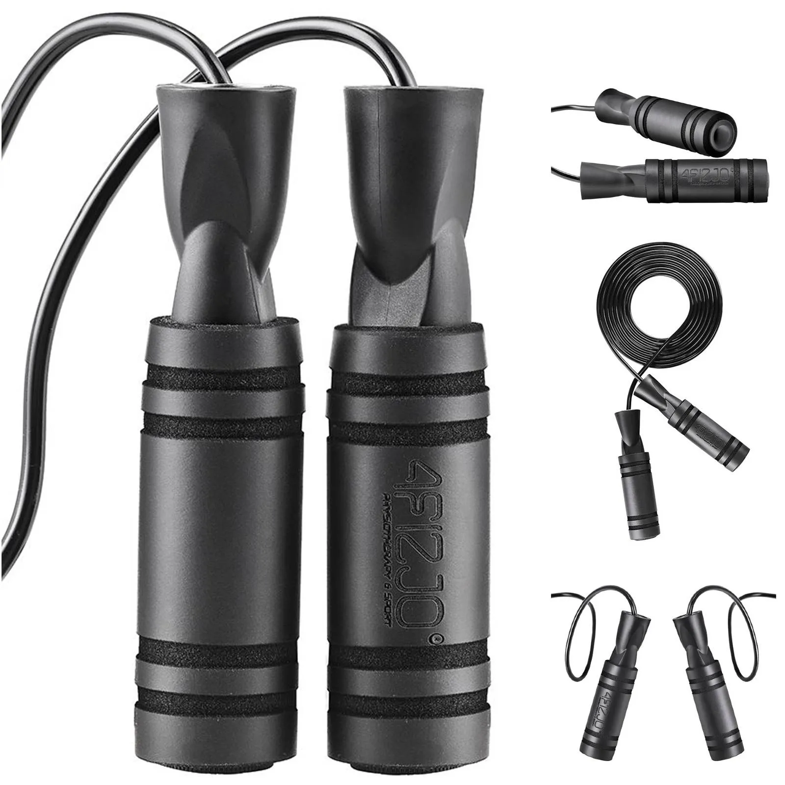 Šokdynė su neslystančiomis rankenomis BASIC juoda