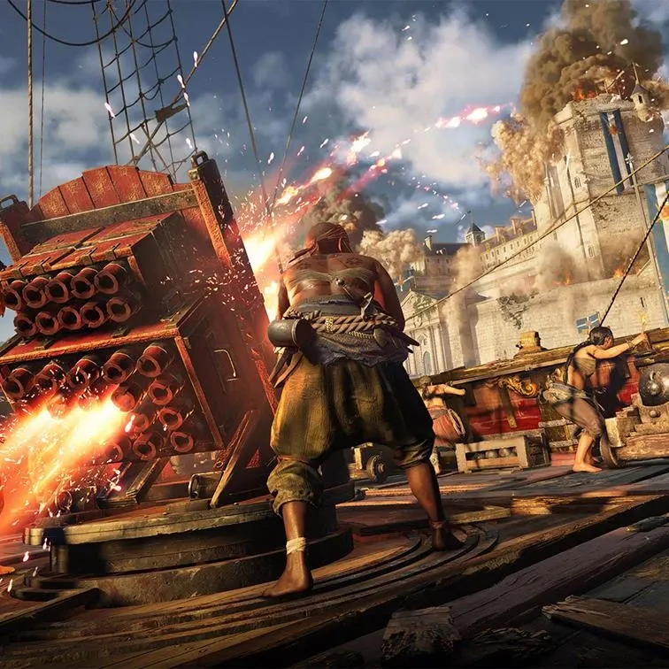 Skull & Bones Limited Edition PL (PS5) - Riboto leidimo leidimas apima pagrindinį žaidimą ir papildomą misiją „Pelenų korsaras“.**

Riboto leidimo leidimas apim