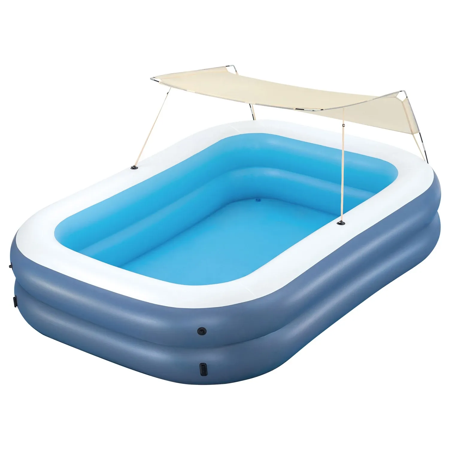 Pripučiamas šeimos baseinas su stogu 254 x 174 x 140 cm Bestway 54449 - nuotrauka 1