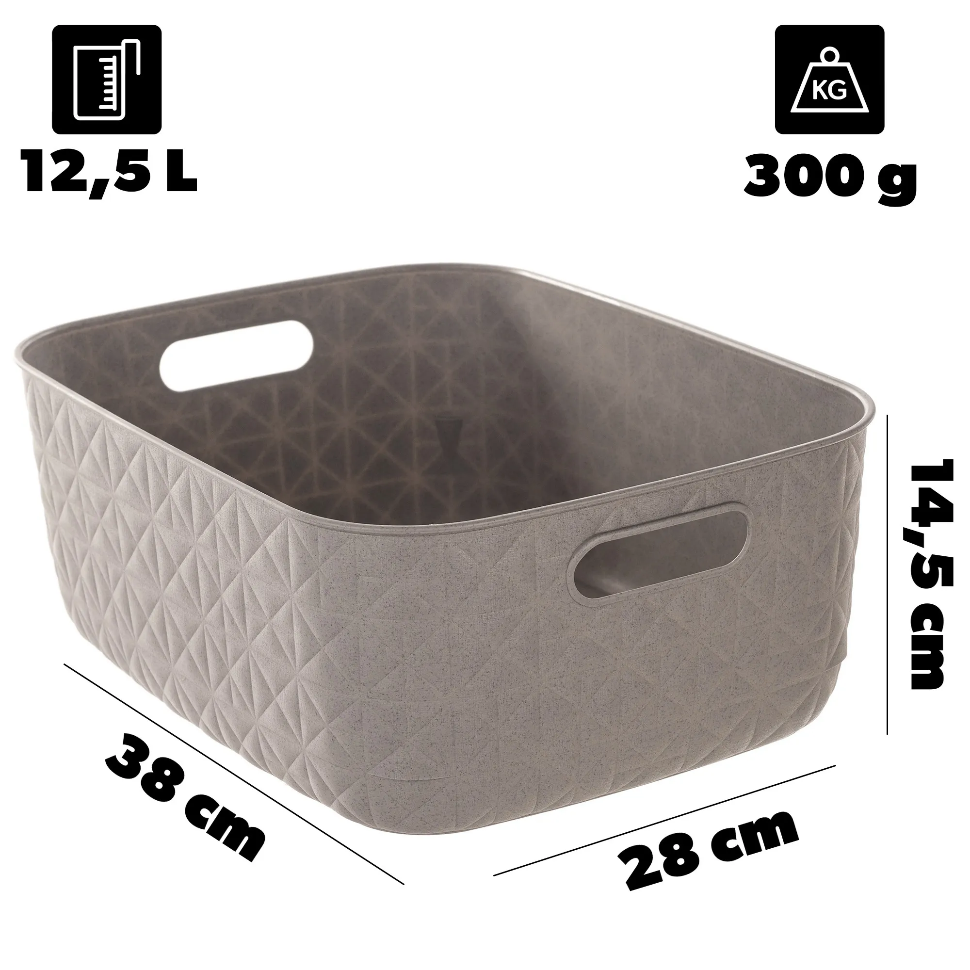 „Curver Softex M“ 12,5 l smėlio spalvos krepšys