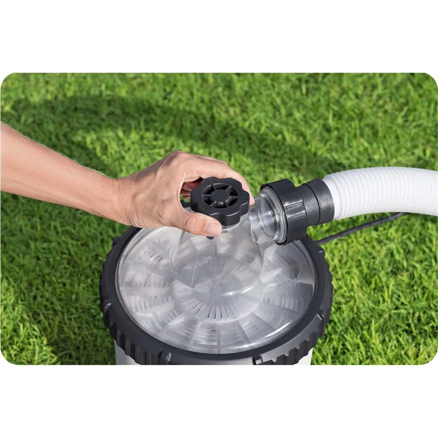 Baseino filtro pompa 5678 l/h + „Bestway“ 58870 filtro kamuoliukai - nuotrauka 1