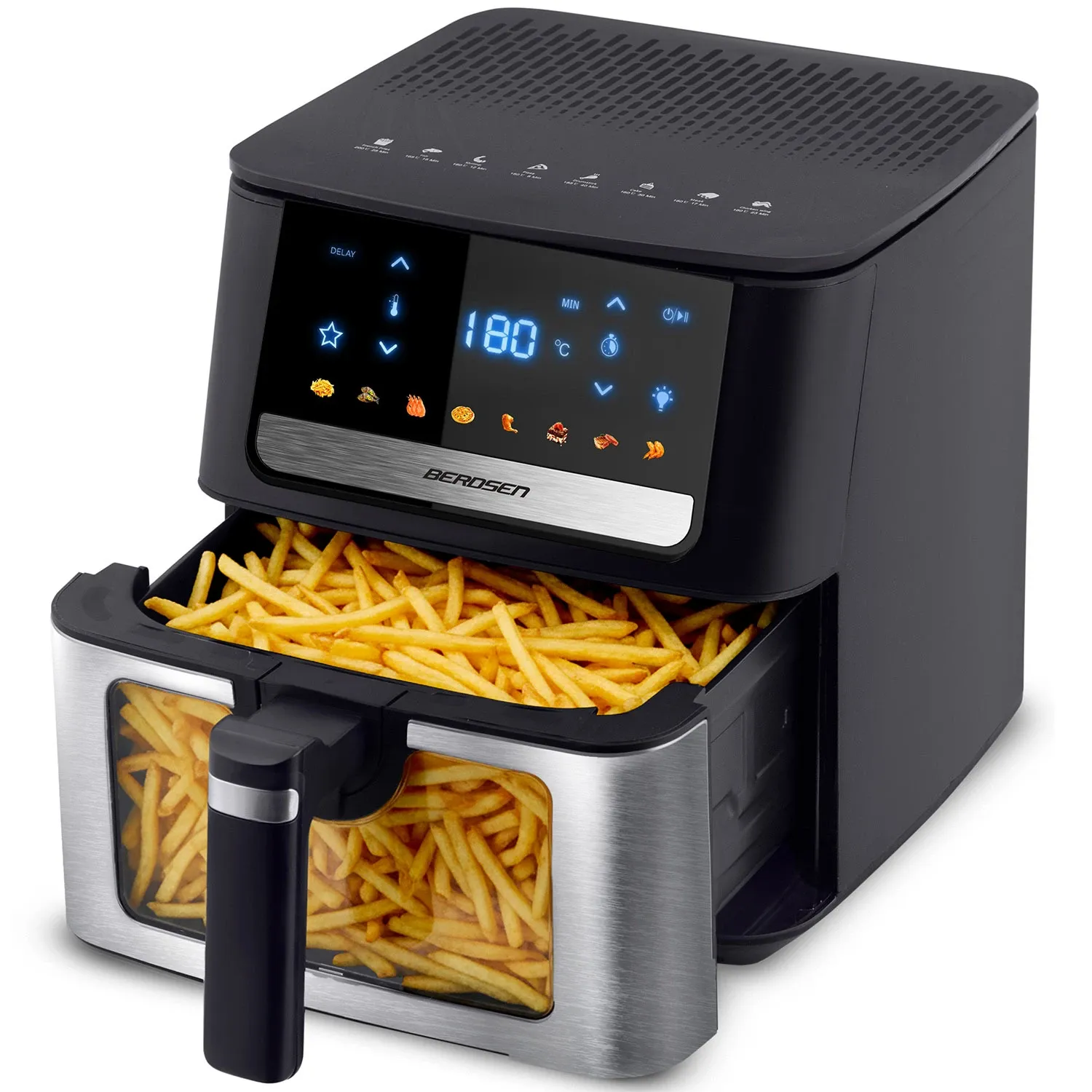 Oro gruzdintuvė 6,5 l Berdsen 1700W BD-655 juoda - nuotrauka 1